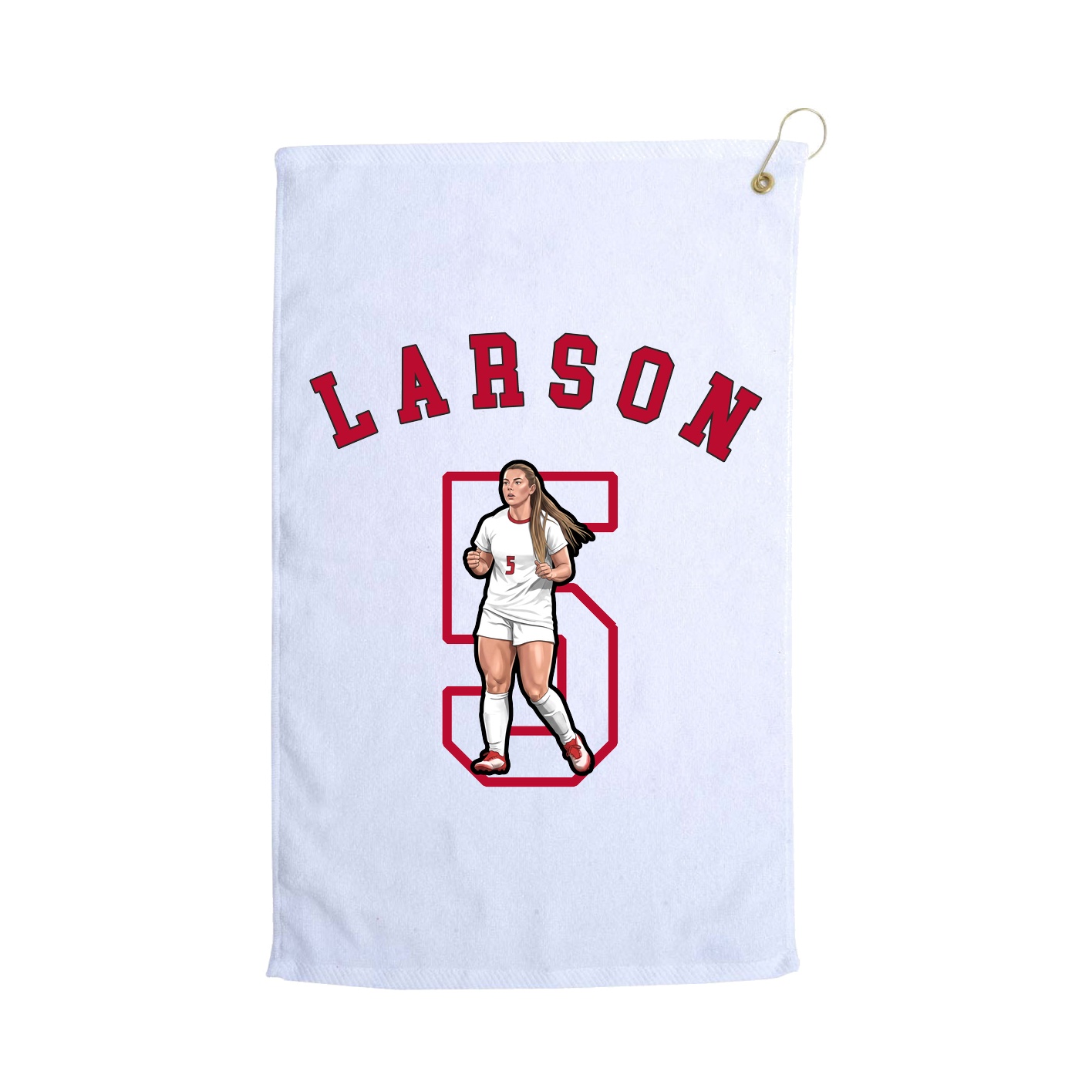Golf Towel — Shirsey Arch in White