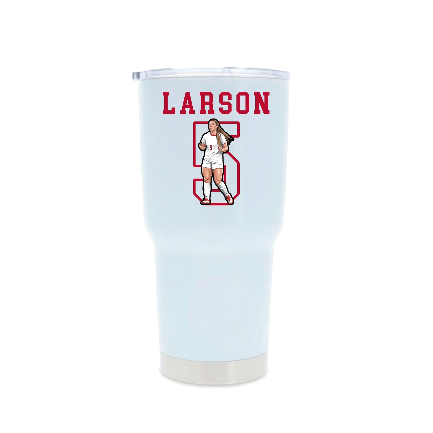 30oz Stainless Steel Tumbler — Shirsey in White