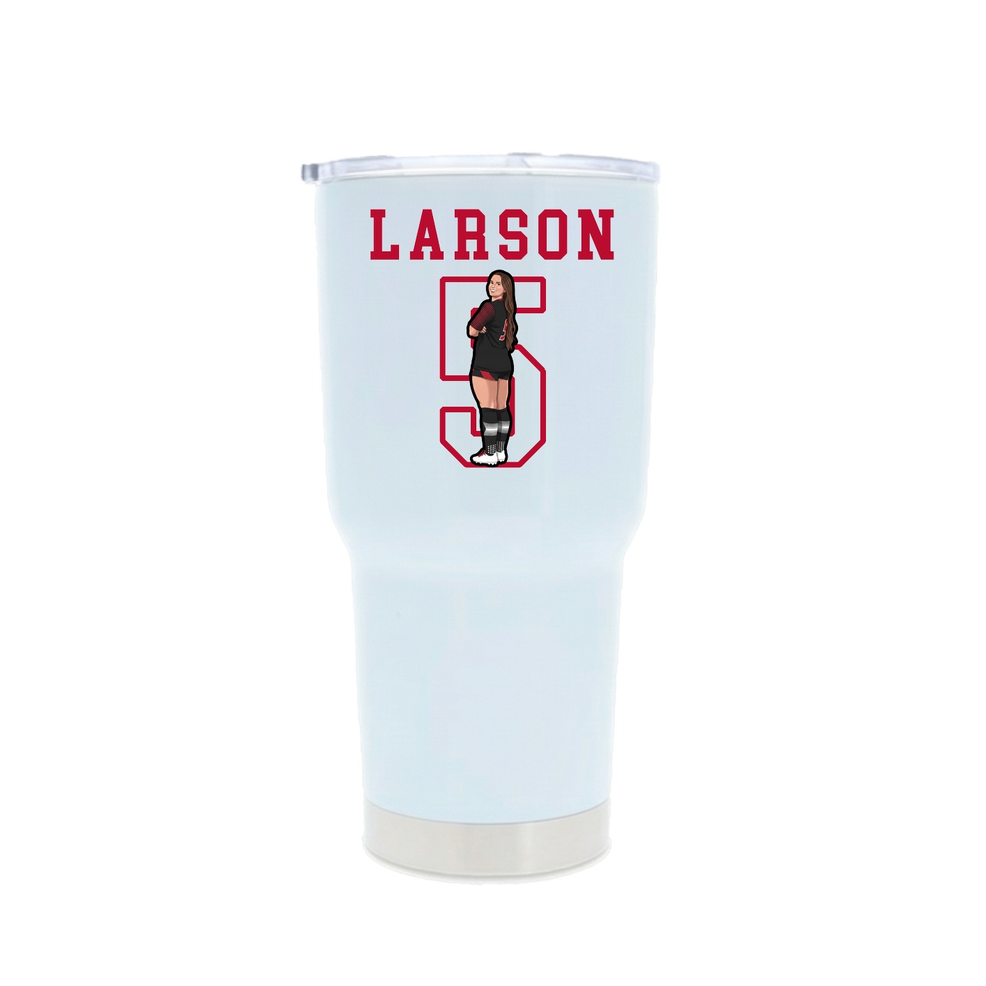 30oz Stainless Steel Tumbler — Shirsey in White