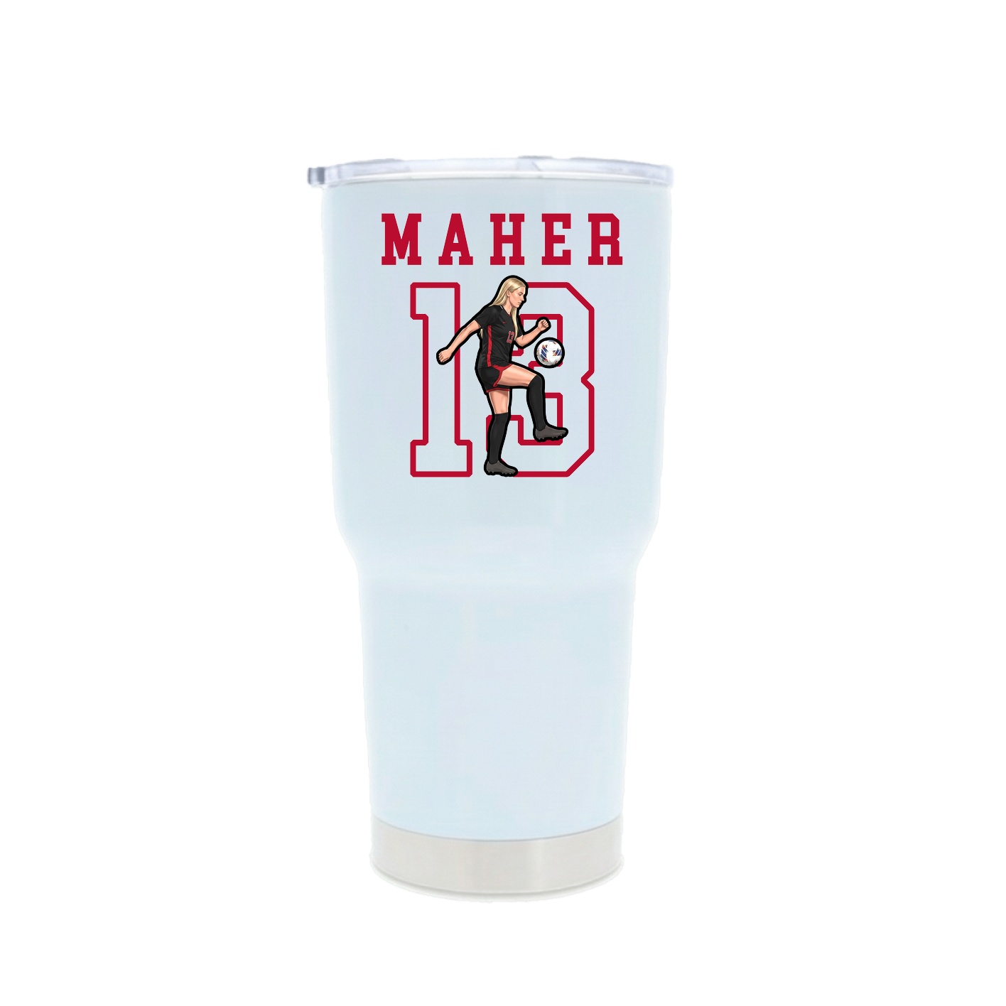 30oz Stainless Steel Tumbler — Shirsey in White
