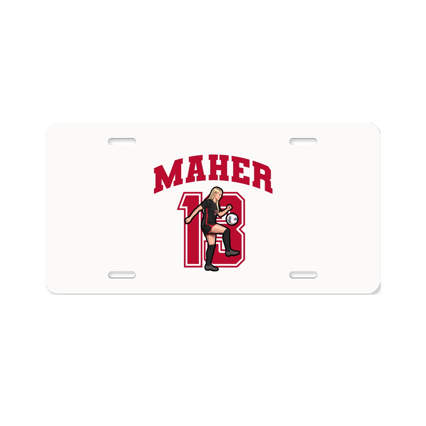 License Plate — Number in Classic