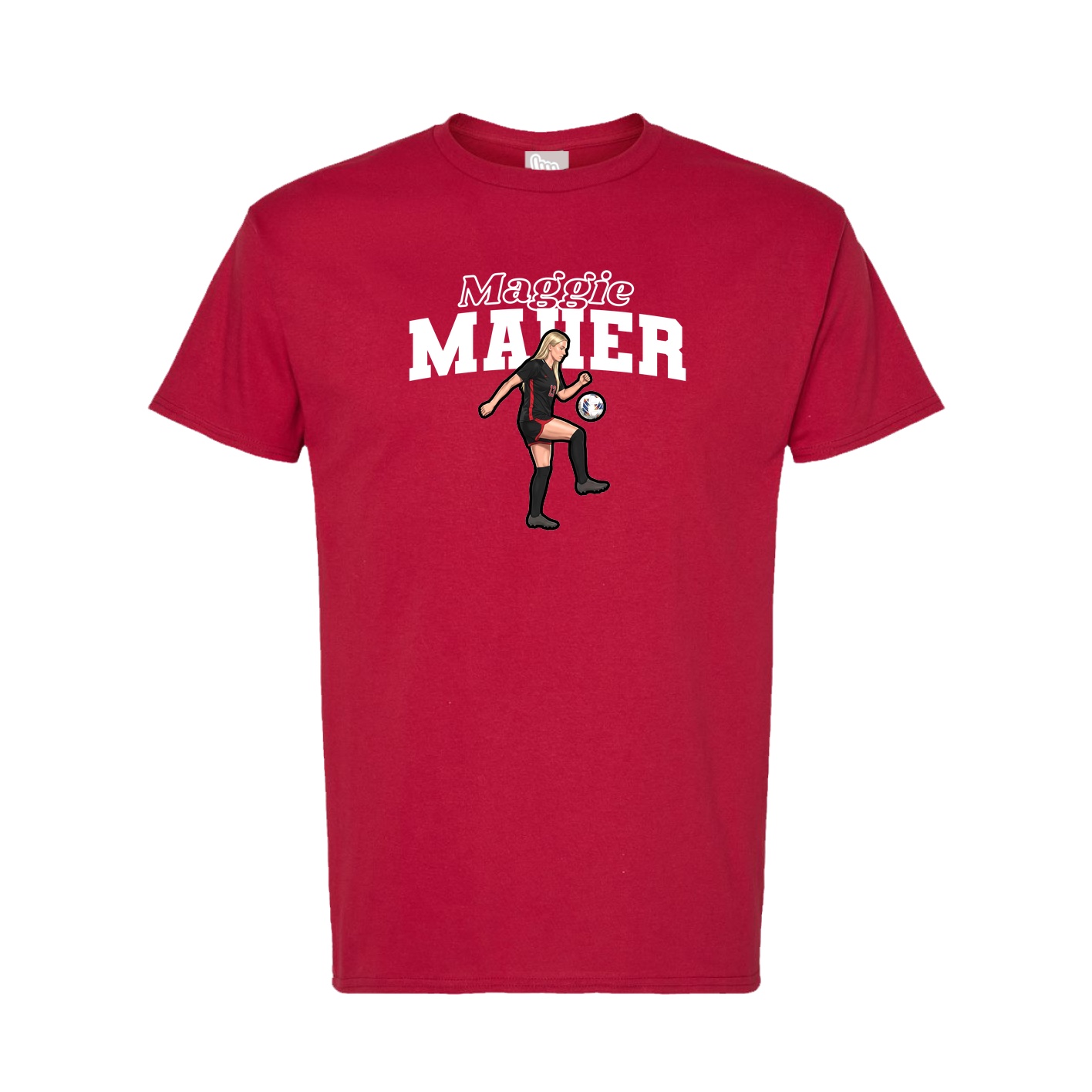 Tee — Name Arch in Crimson