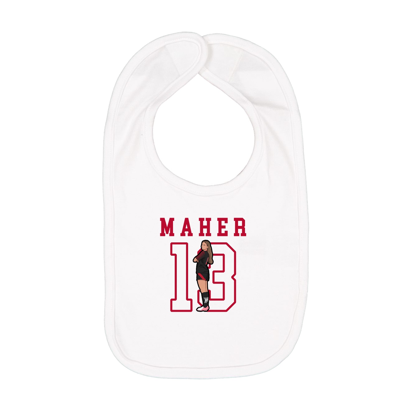 Infant Bib — Shirsey in White