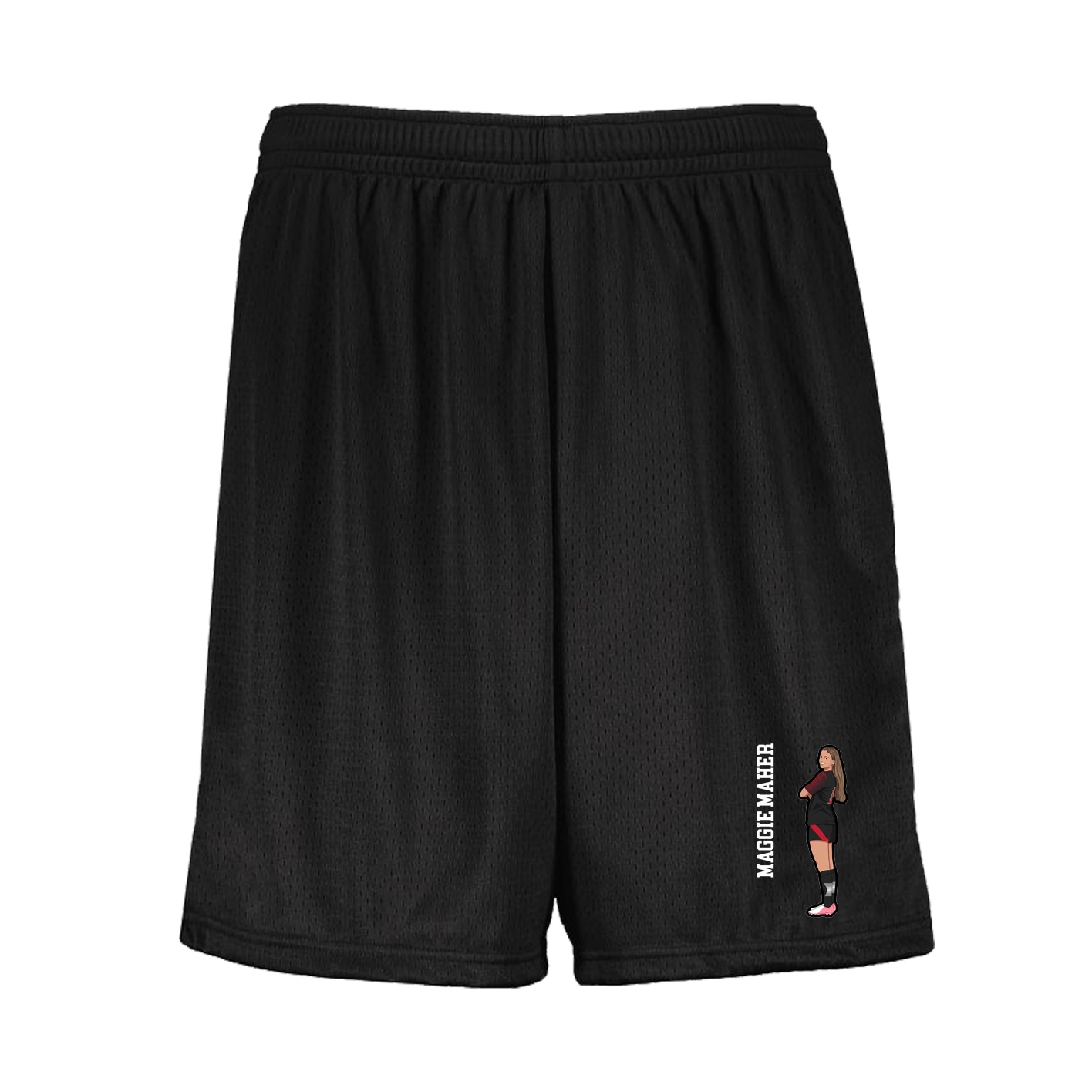 Shorts — Name Vertical in Black