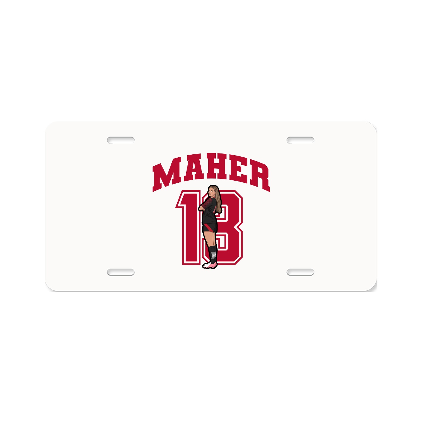 License Plate — Number in Classic