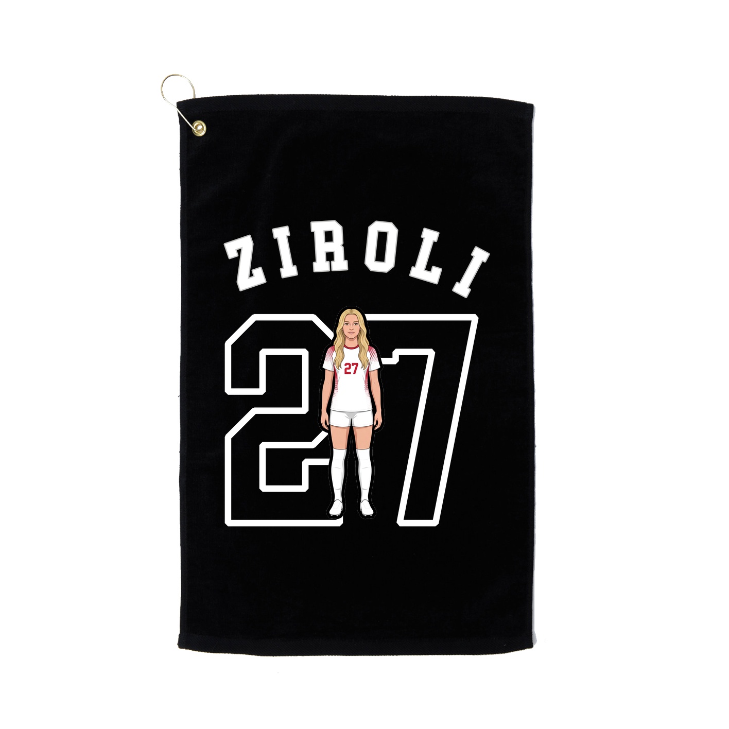Golf Towel — Shirsey Arch in Black
