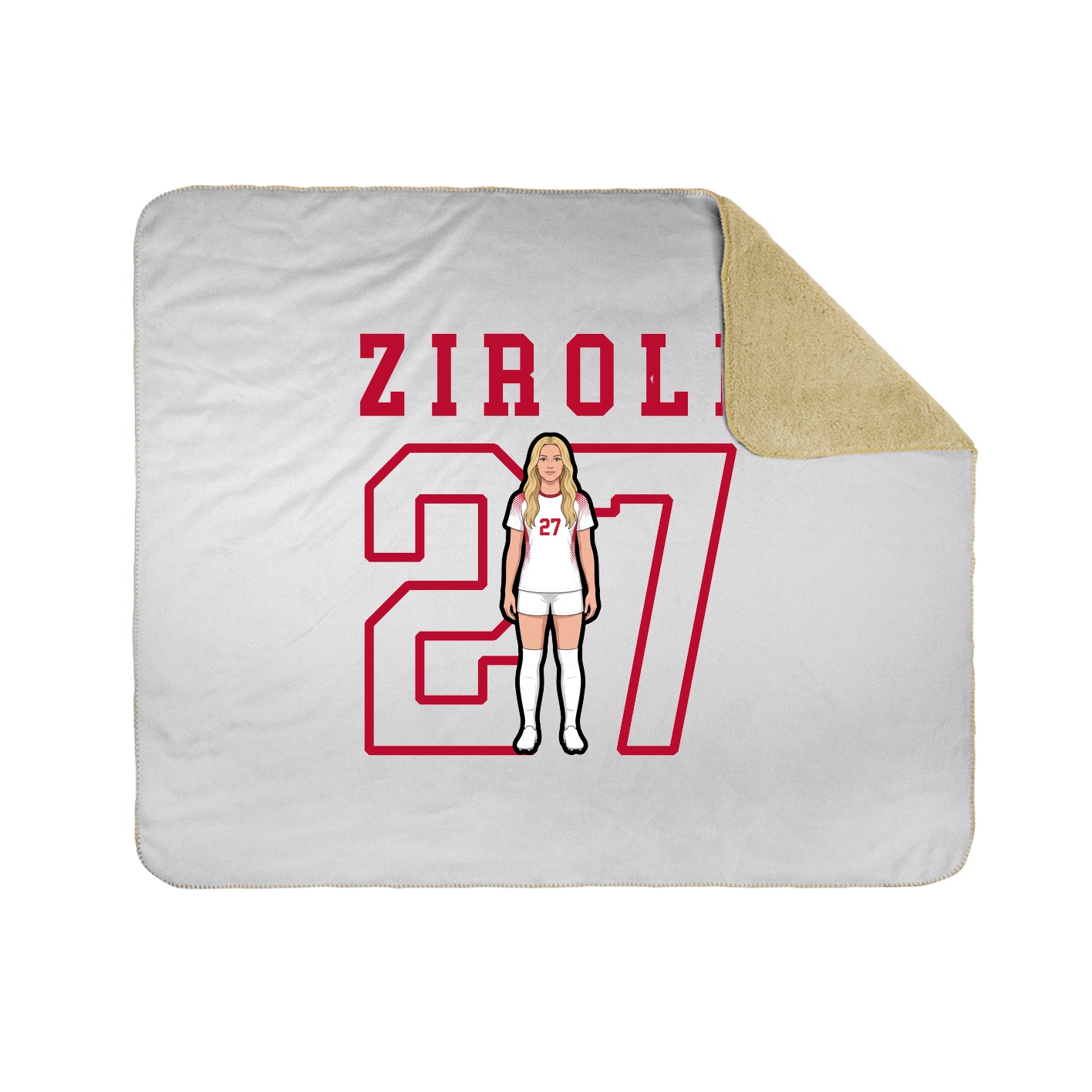 Throw Blanket — Shirsey in White