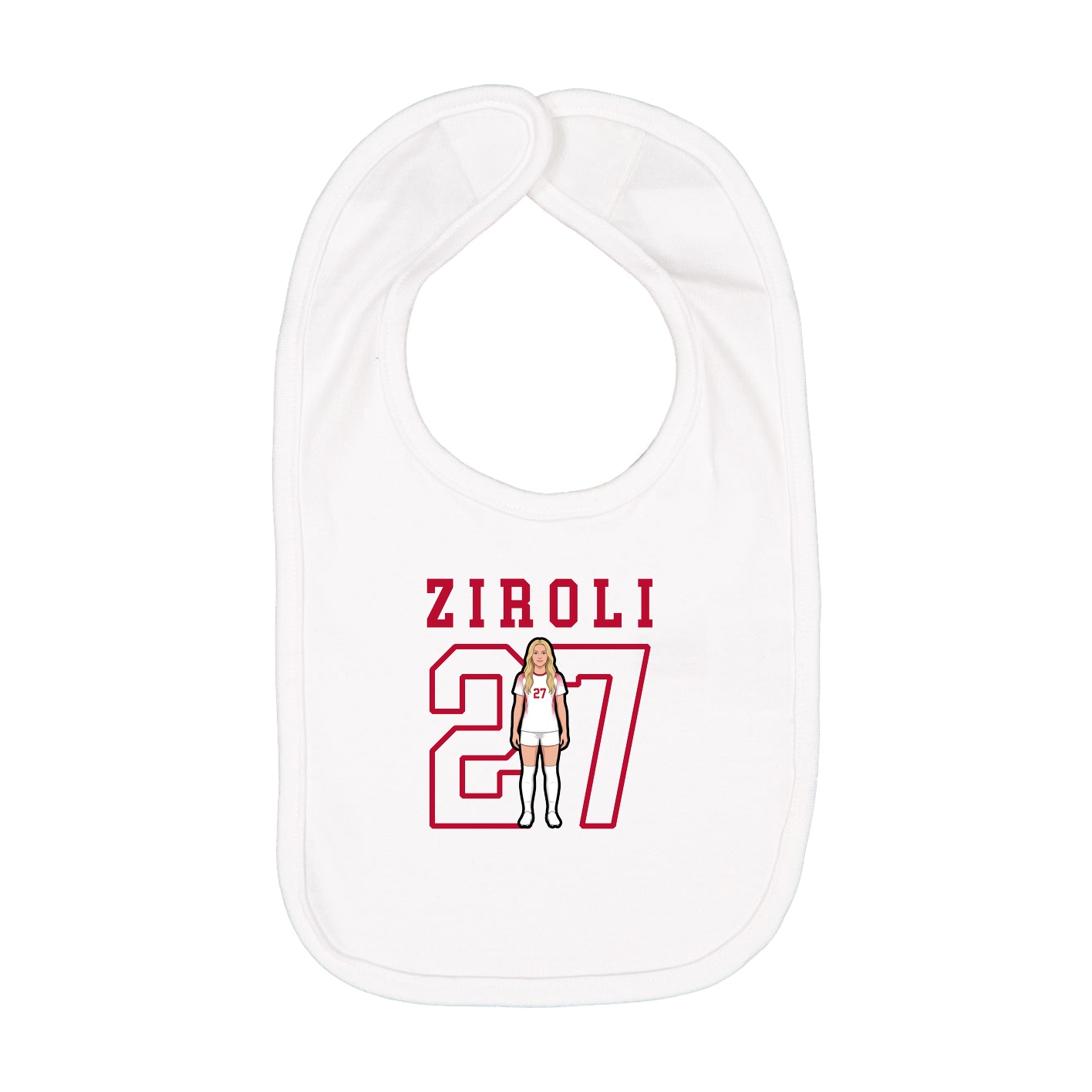 Infant Bib — Shirsey in White