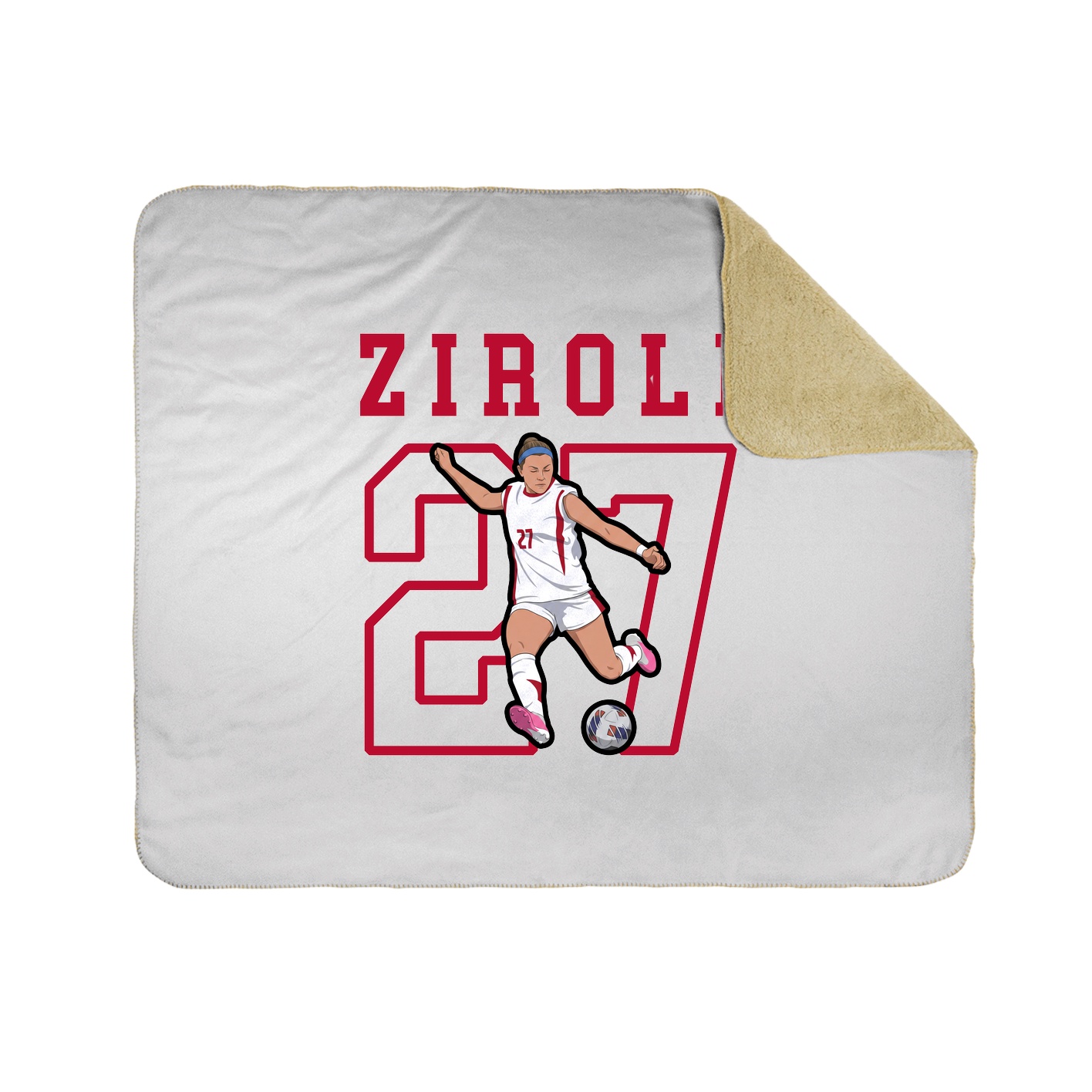 Throw Blanket — Shirsey in White