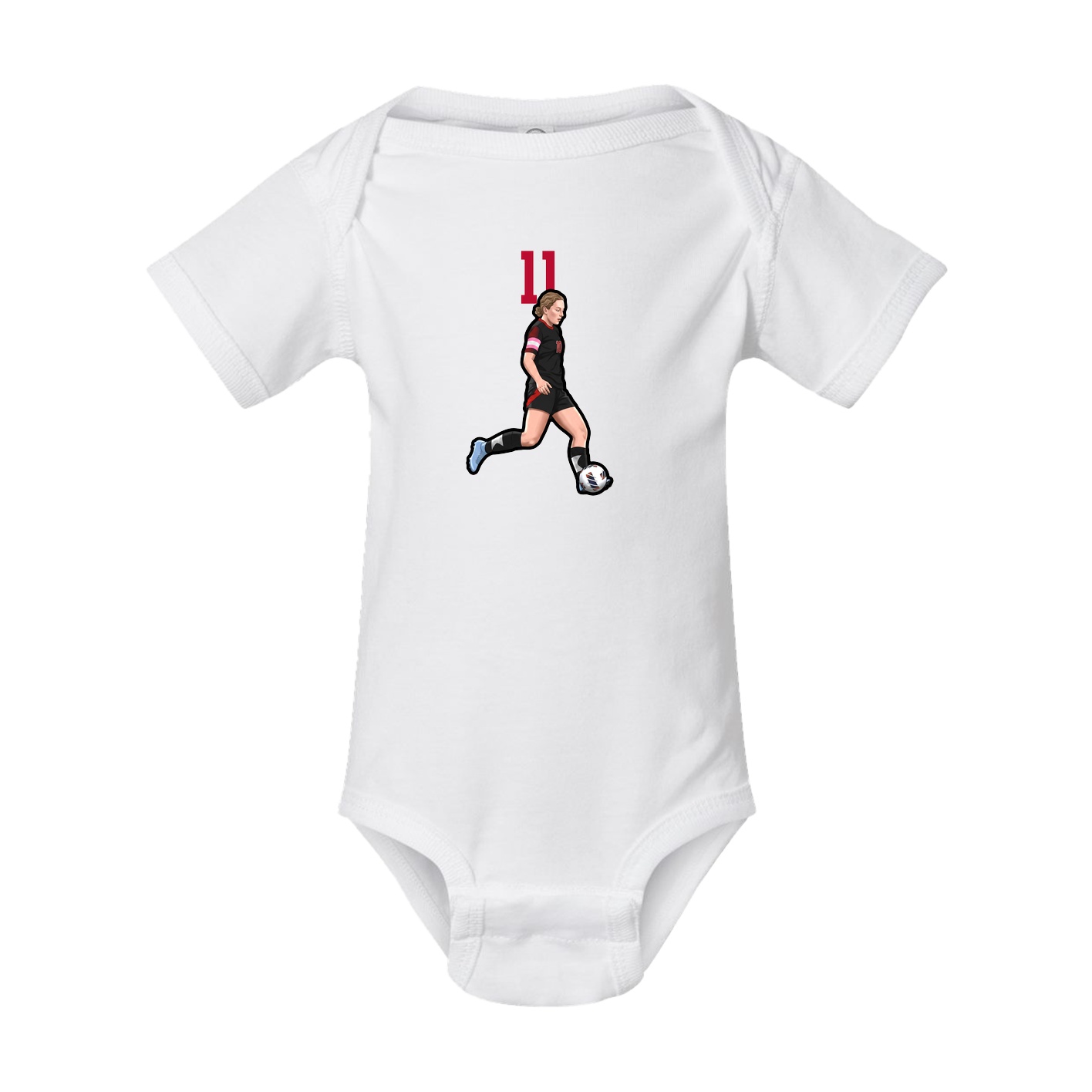Baby Onesie — Number Top in White