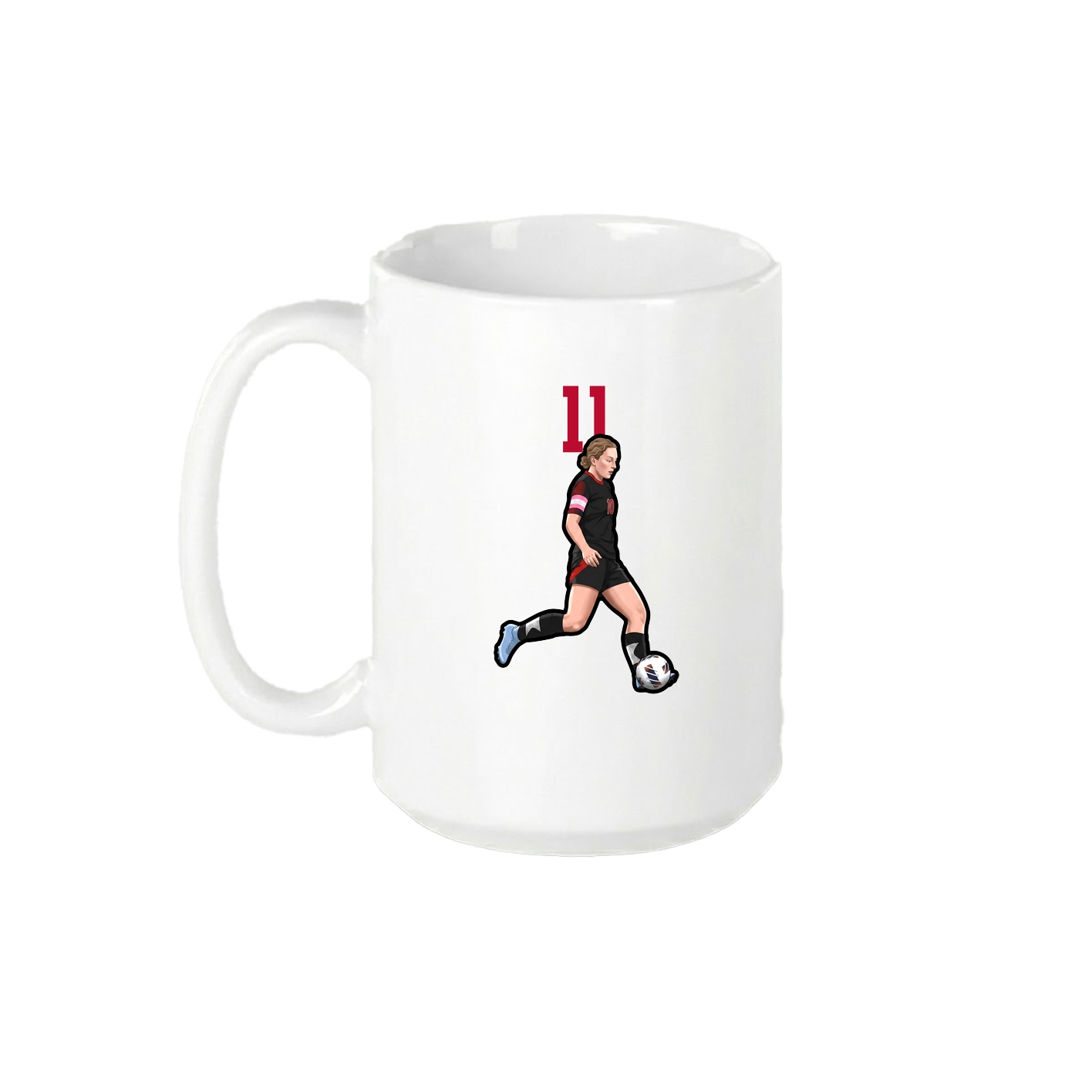 15oz Coffee Mug — Number Top in White