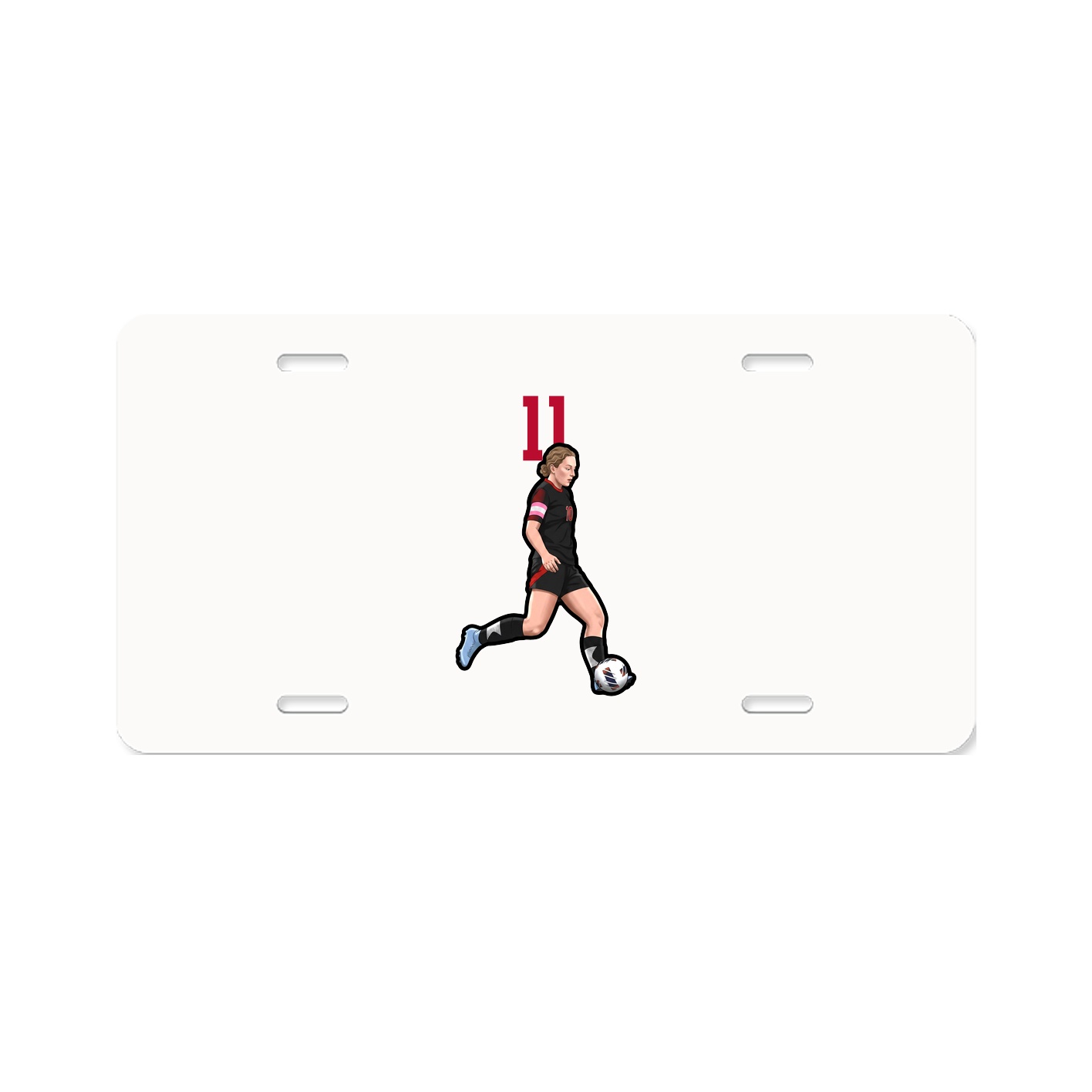 License Plate — Number Top in Classic