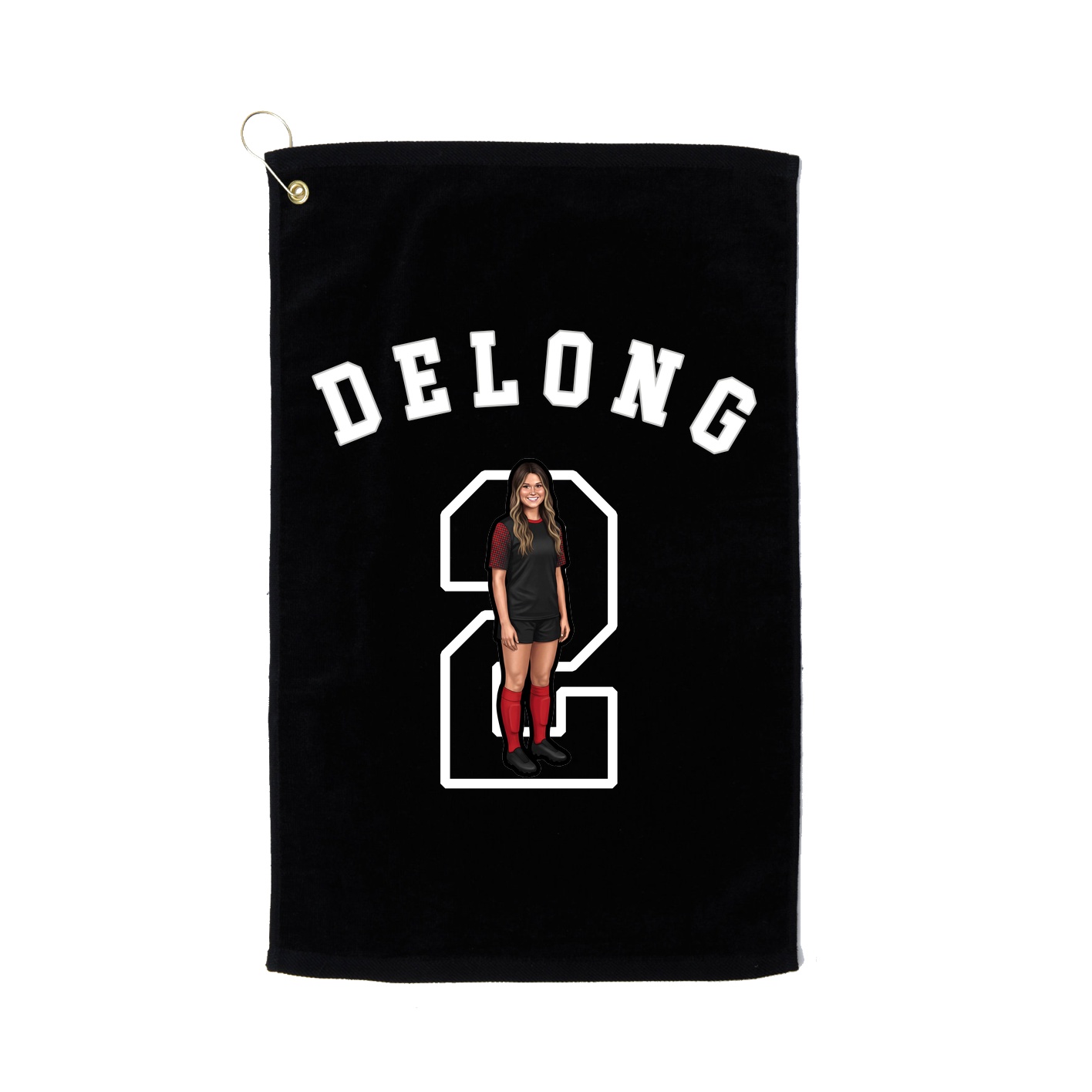 Golf Towel — Shirsey Arch in Black