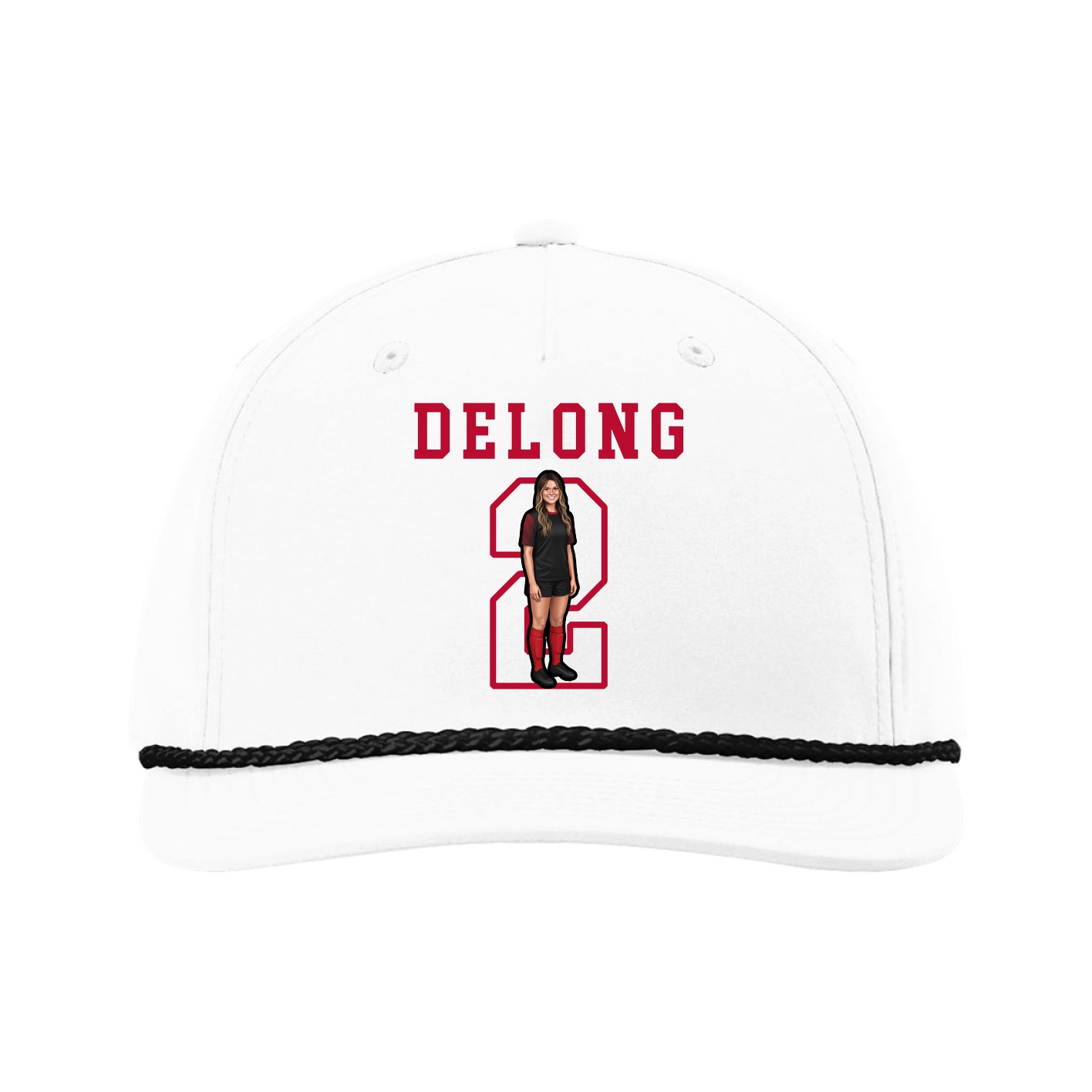 Five-Panel Classic Rope Cap — Shirsey in White