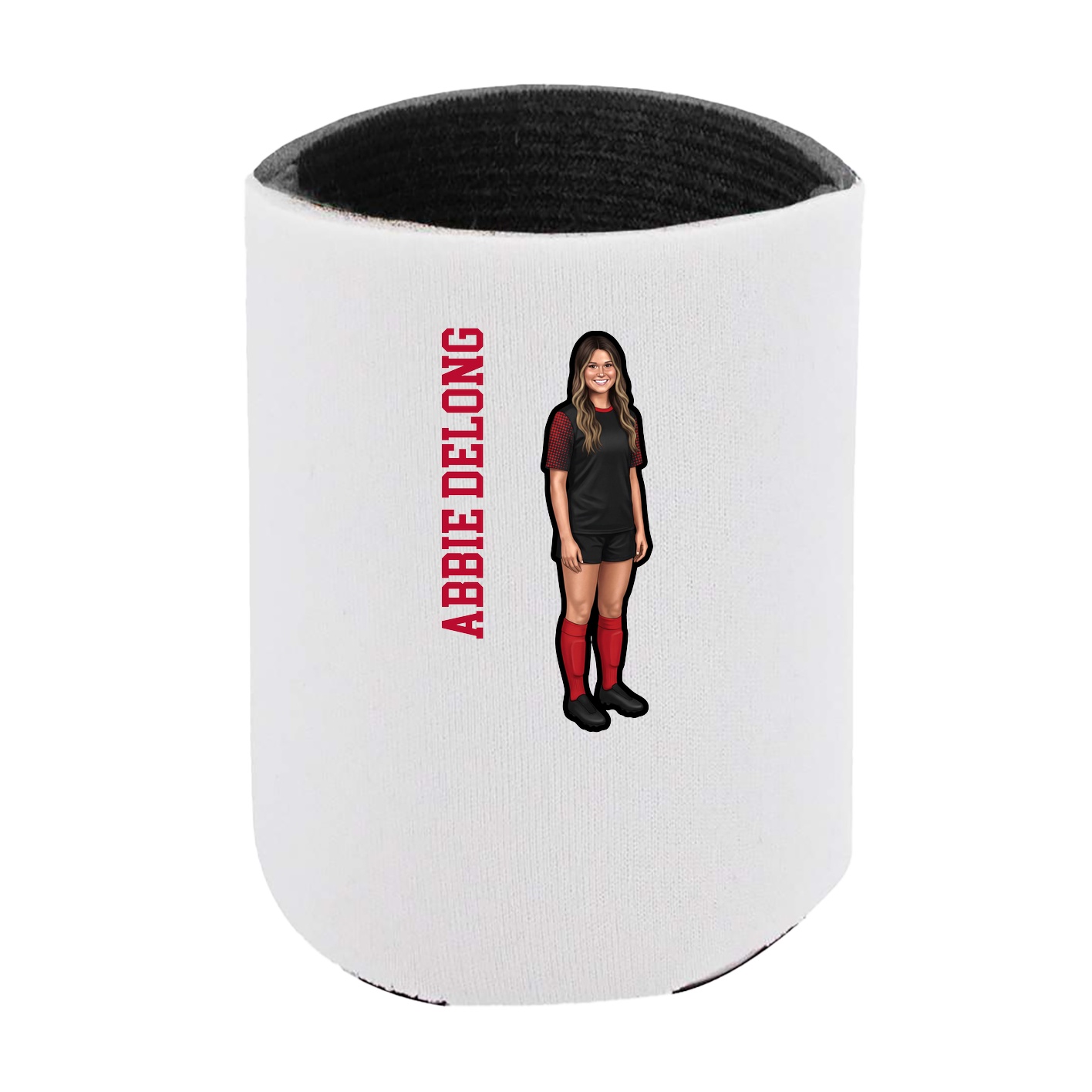 Can Holder — Name Vertical in White