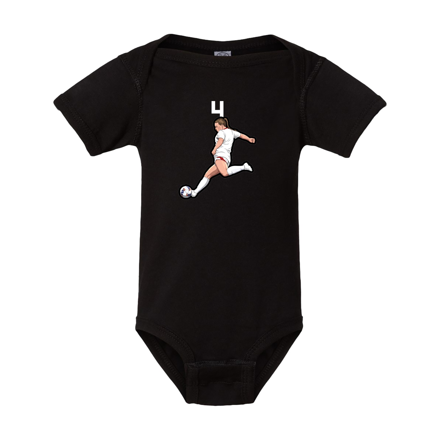 Baby Onesie — Number Top in Black