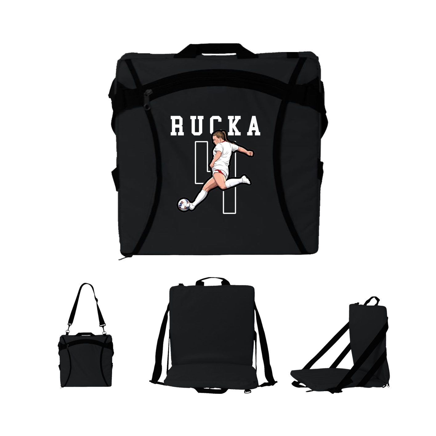 Folding Stadium Seat — Shirsey in Black