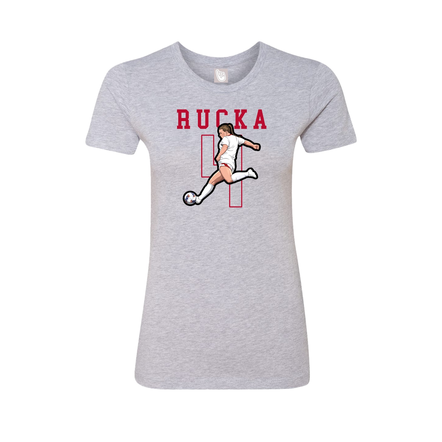 Fitted Women's Tee — Shirsey in Grey