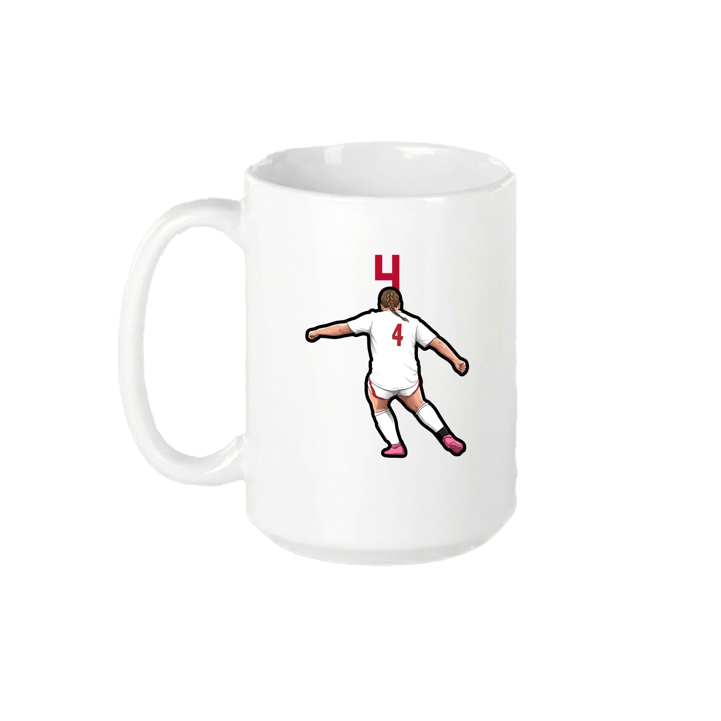 15oz Coffee Mug — Number Top in White