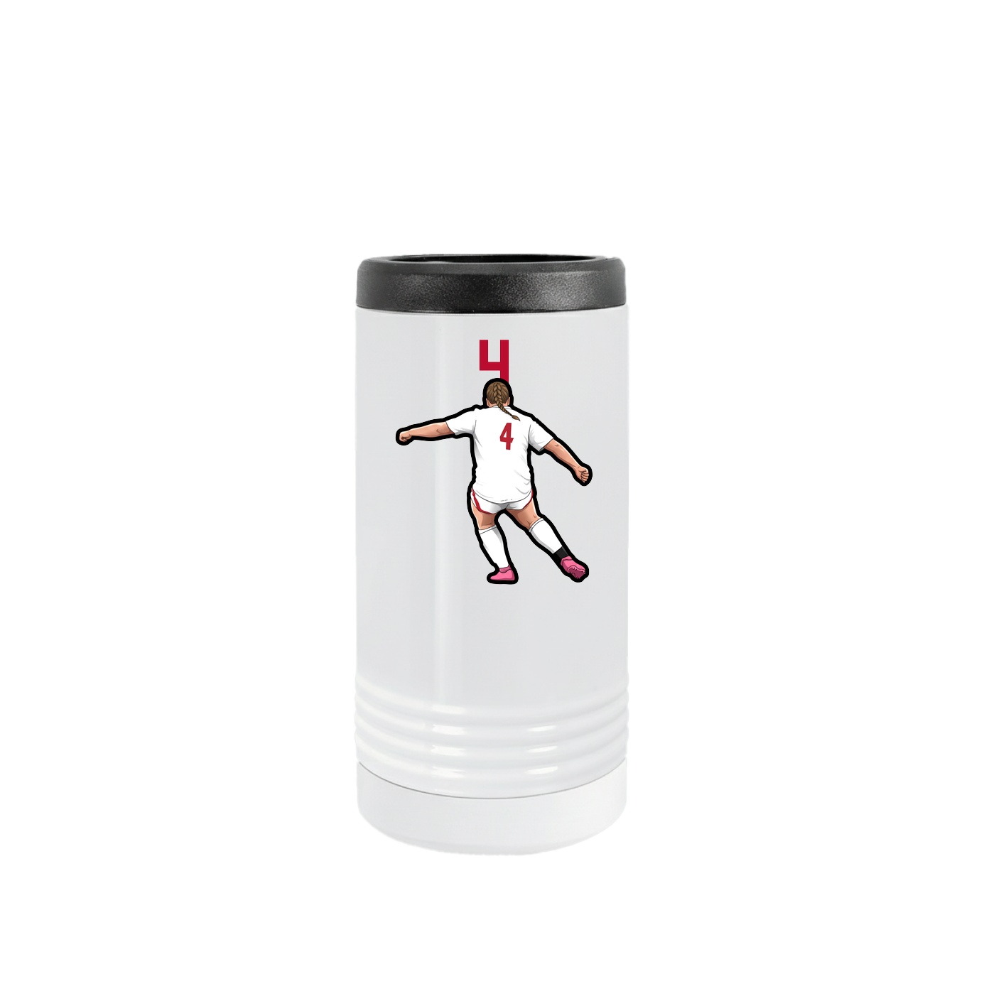 Slim Beverage Holder — Number Top in White