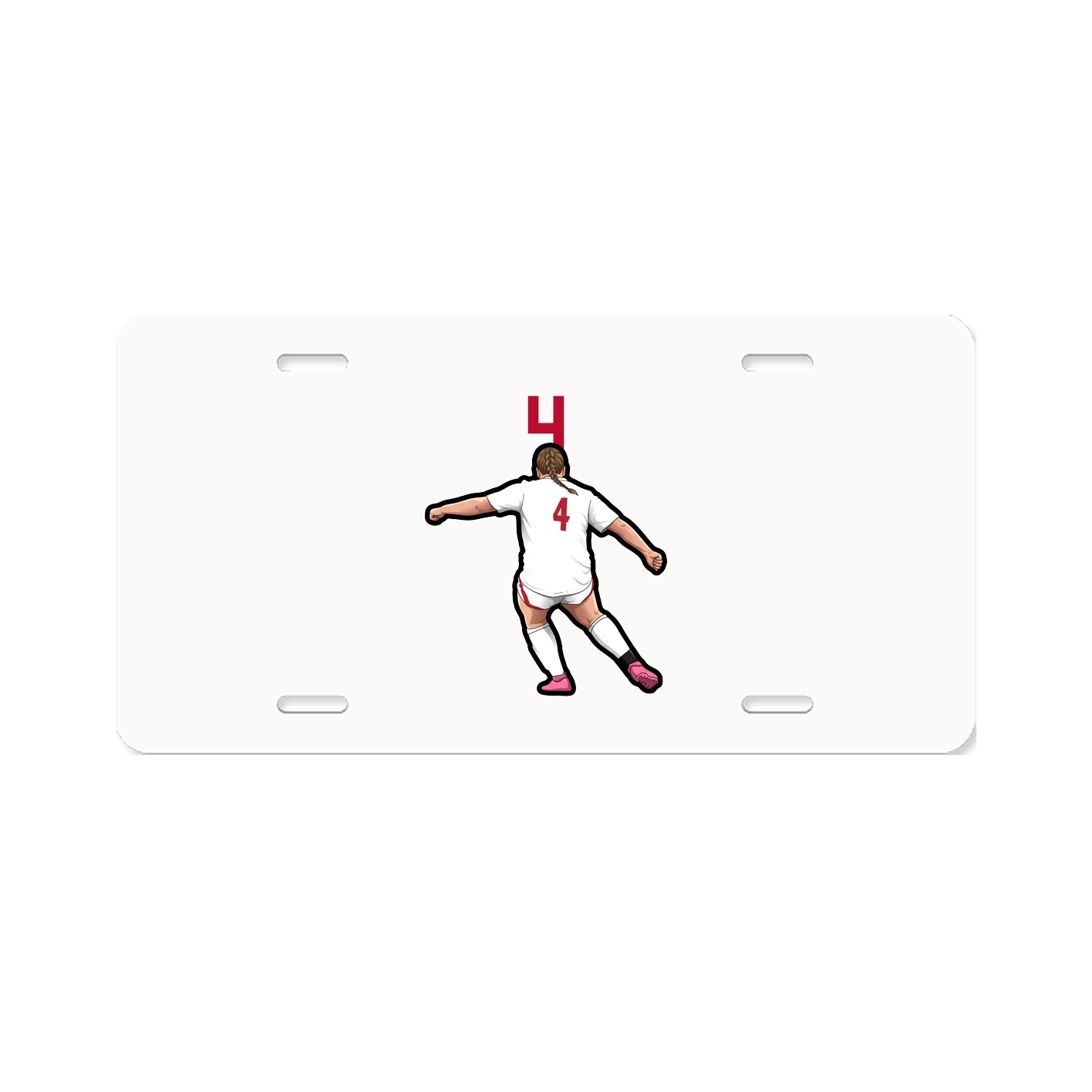 License Plate — Number Top in Classic