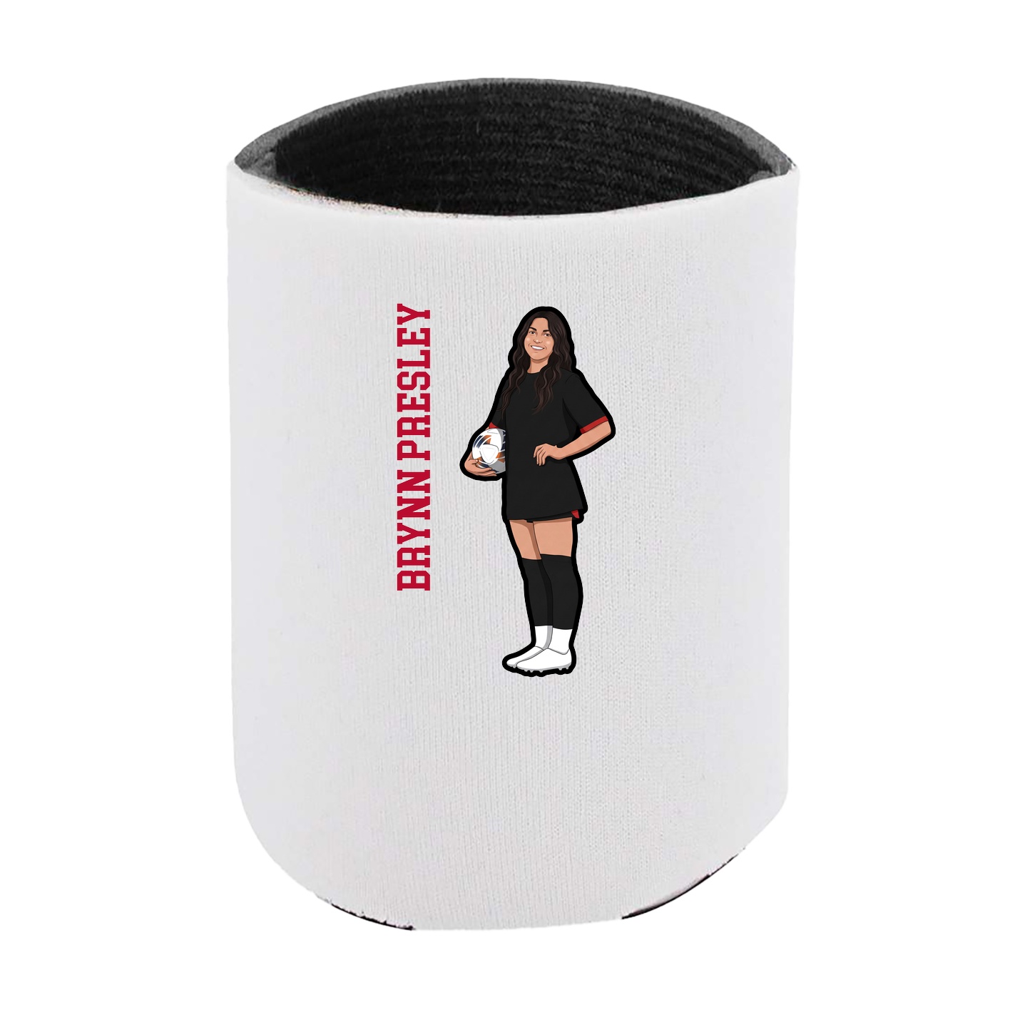 Can Holder — Name Vertical in White
