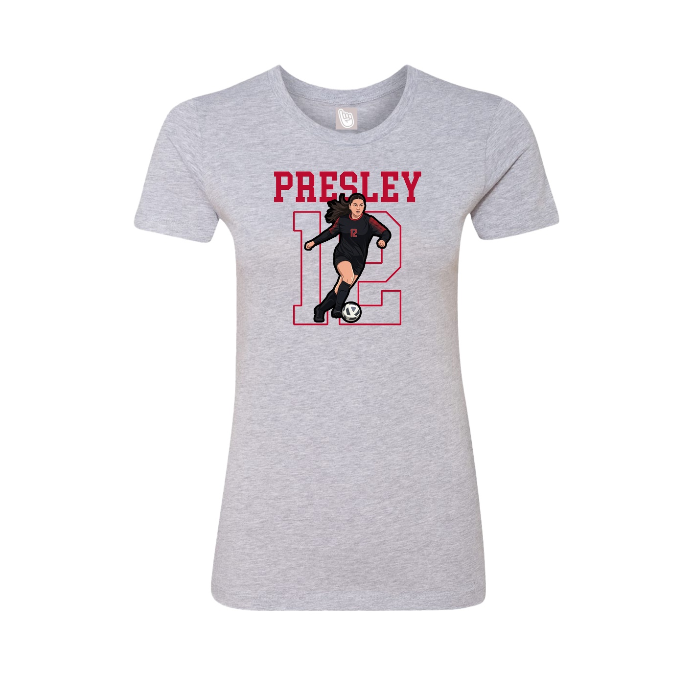 Fitted Women's Tee — Shirsey in Grey
