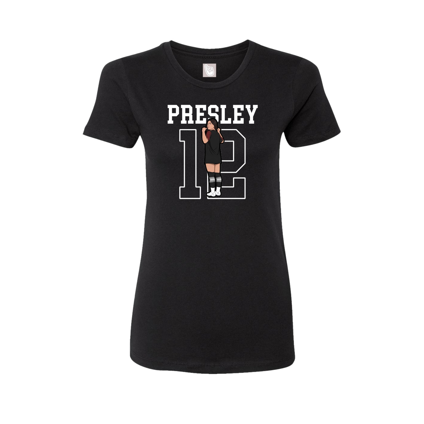 Fitted Women's Tee — Shirsey in Black
