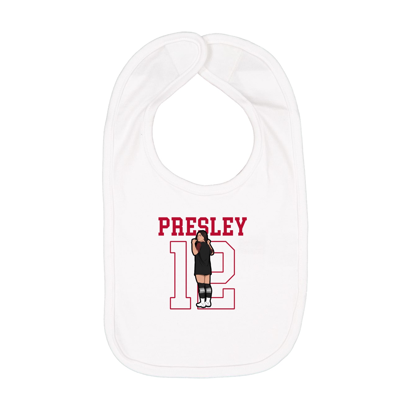 Infant Bib — Shirsey in White