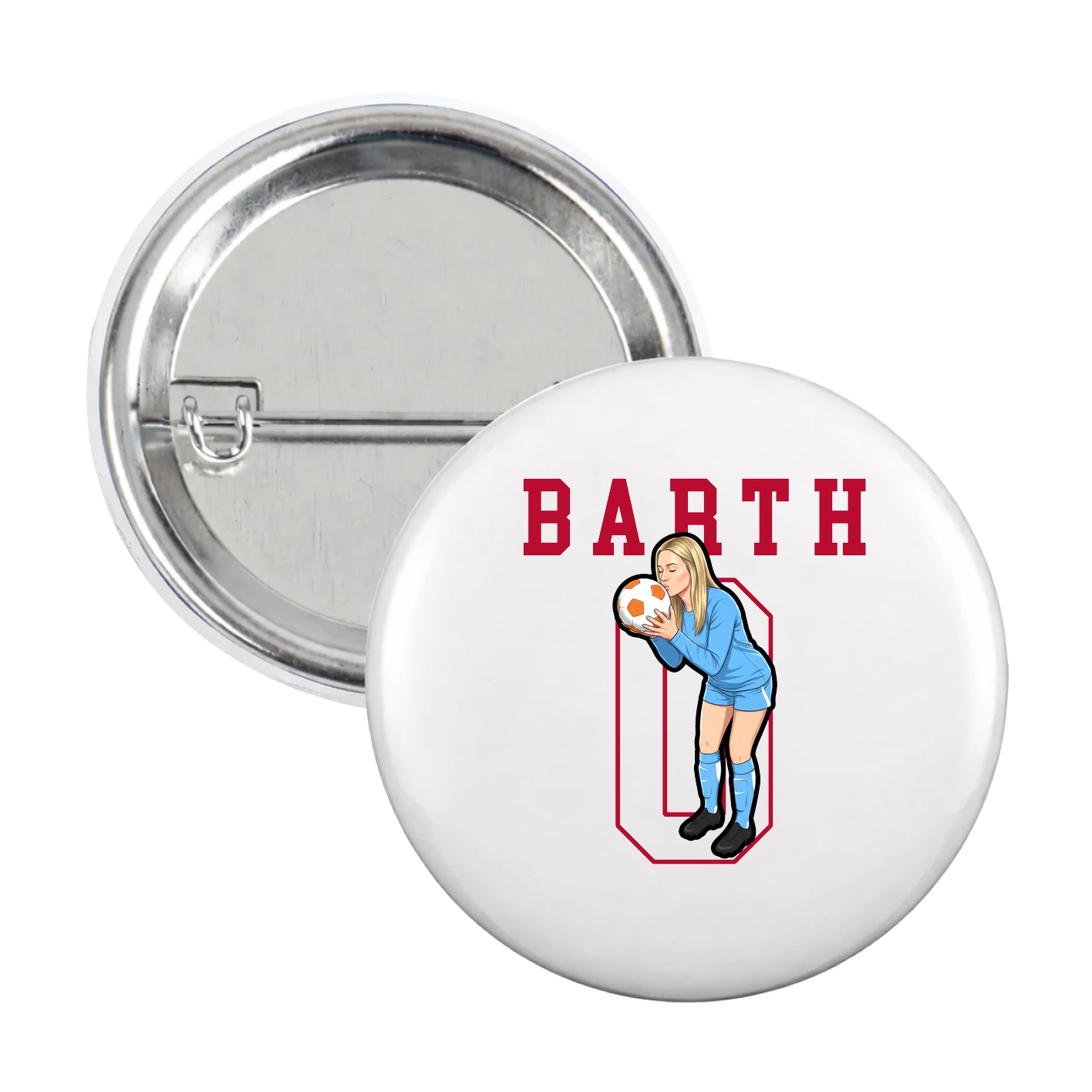 Game Day Button — Shirsey in White