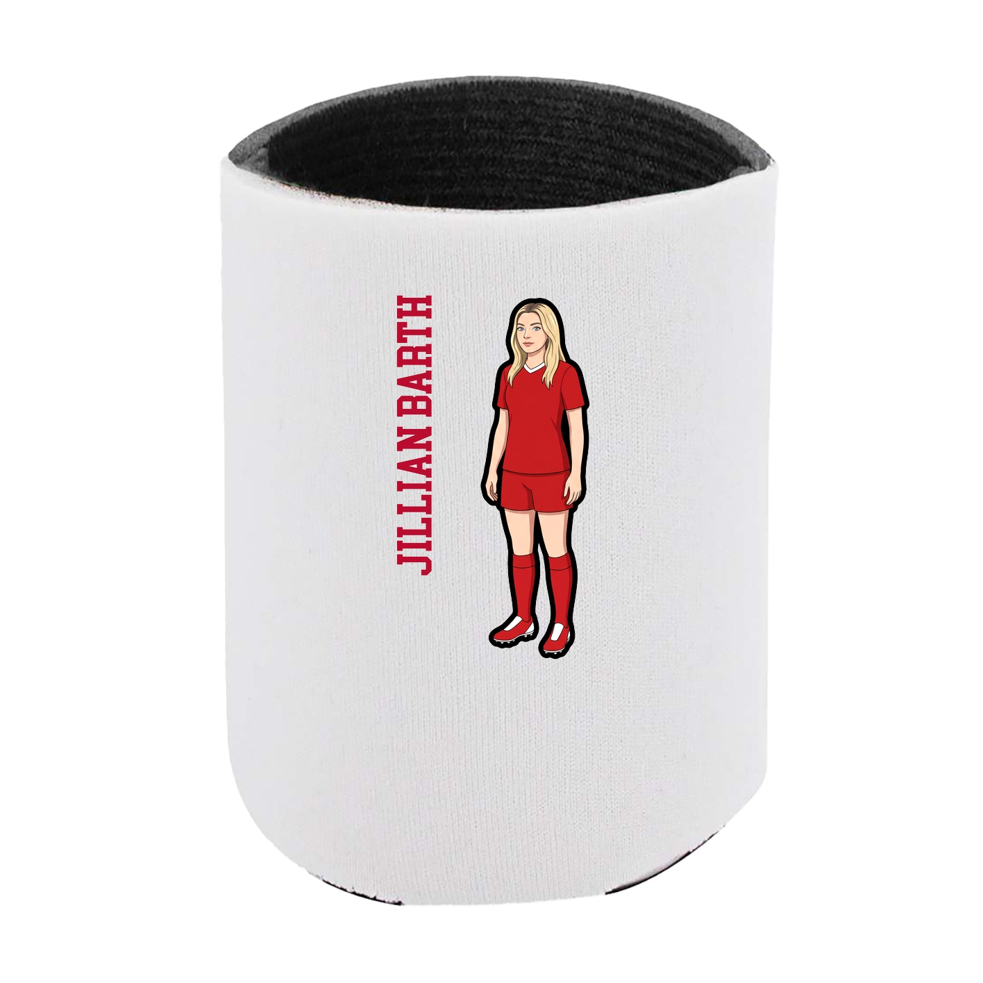 Can Holder — Name Vertical in White