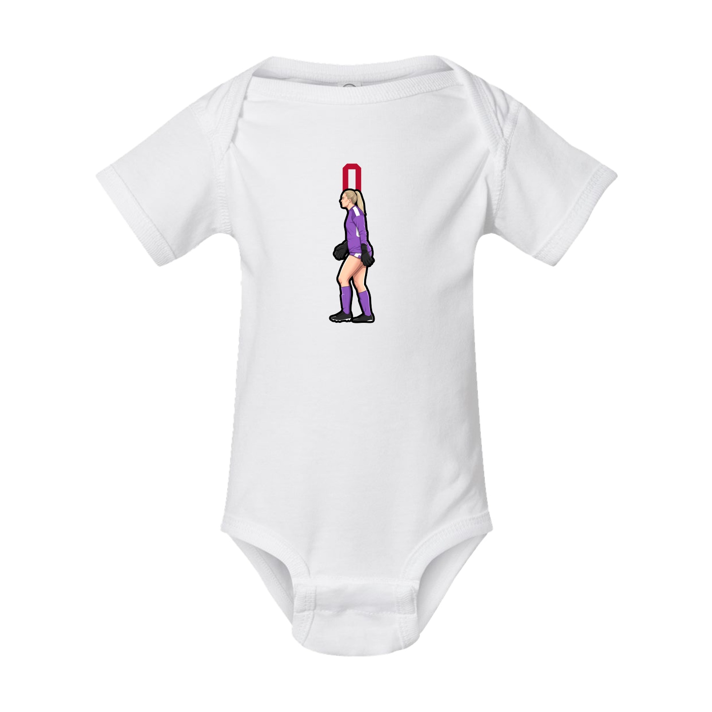 Baby Onesie — Number Top in White