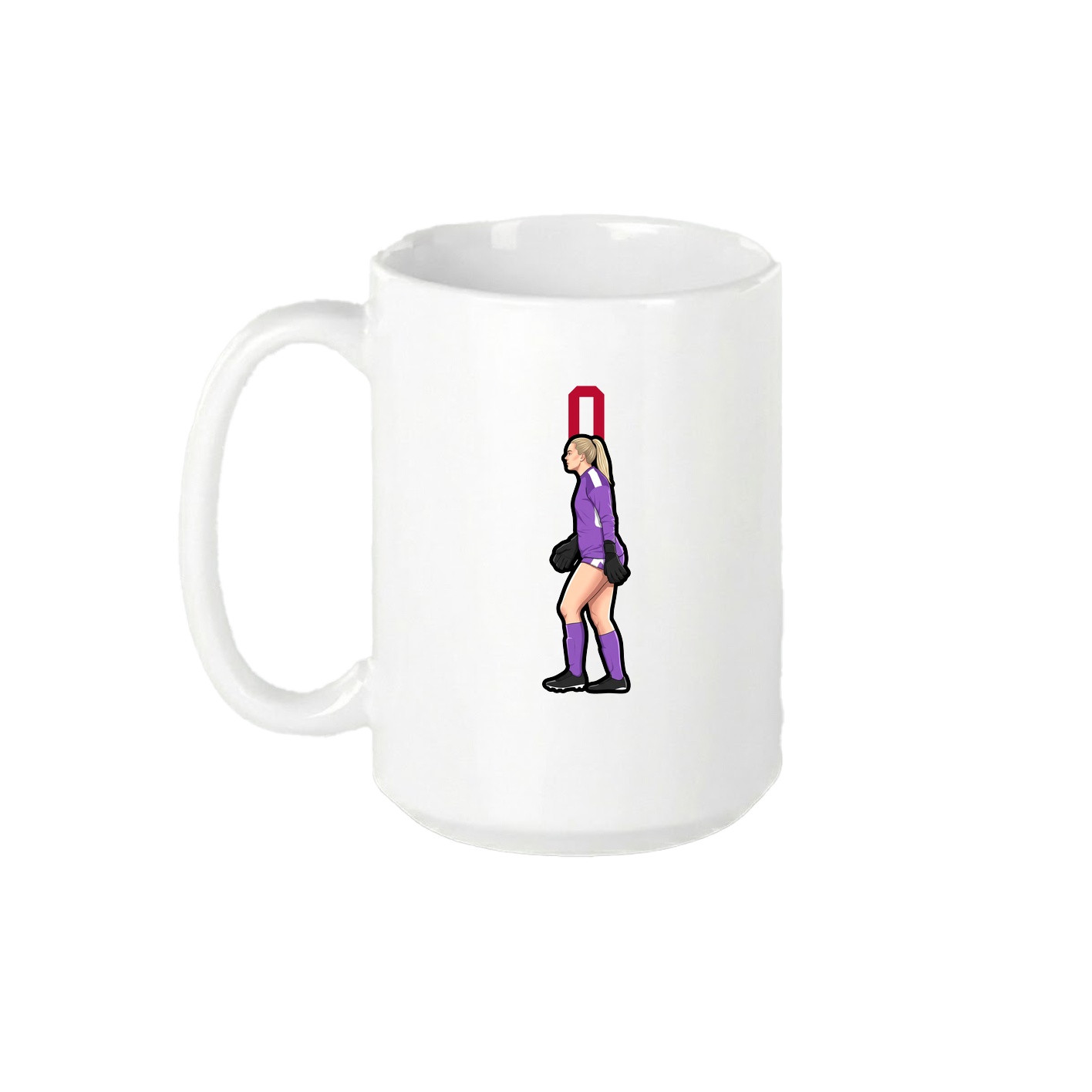 15oz Coffee Mug — Number Top in White