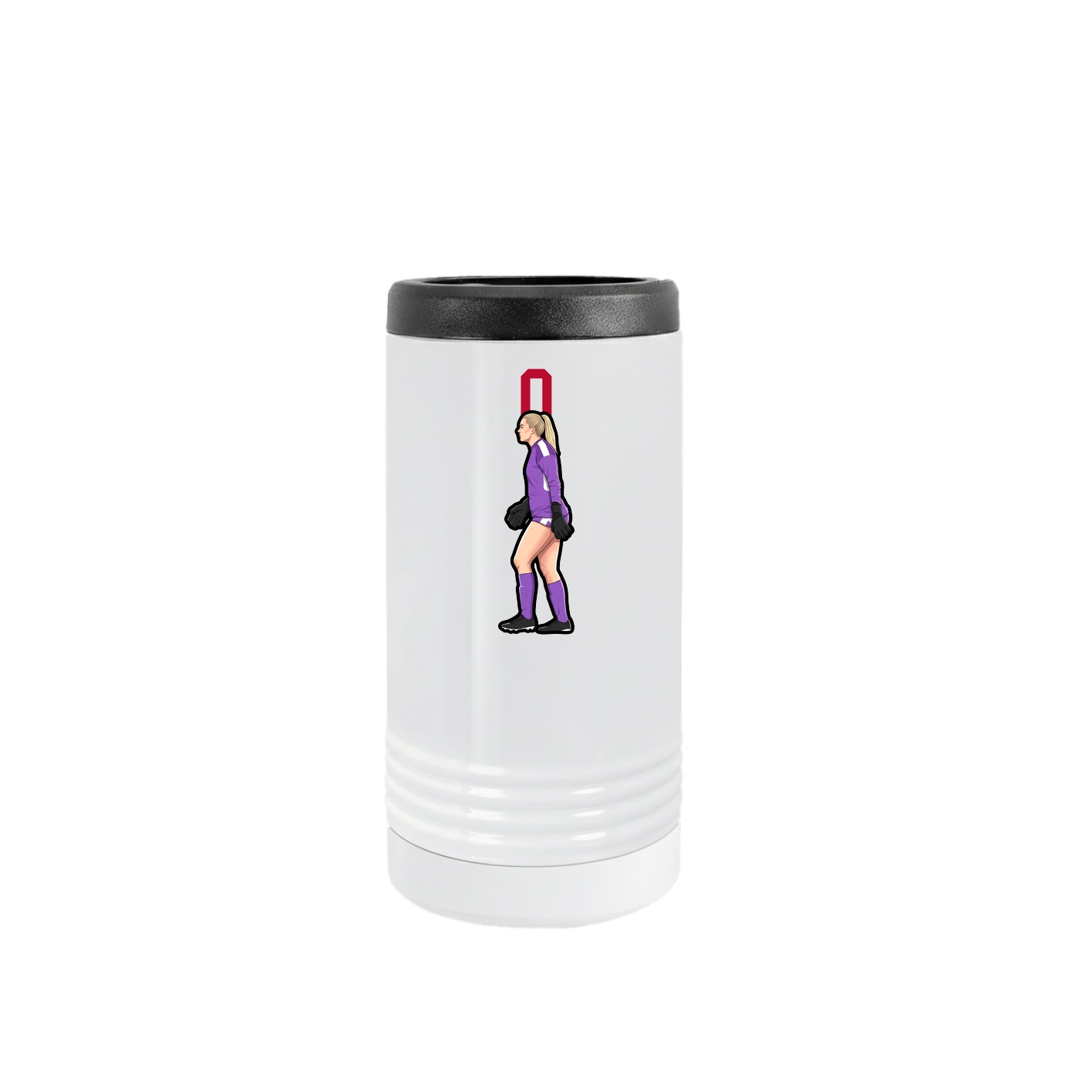 Slim Beverage Holder — Number Top in White