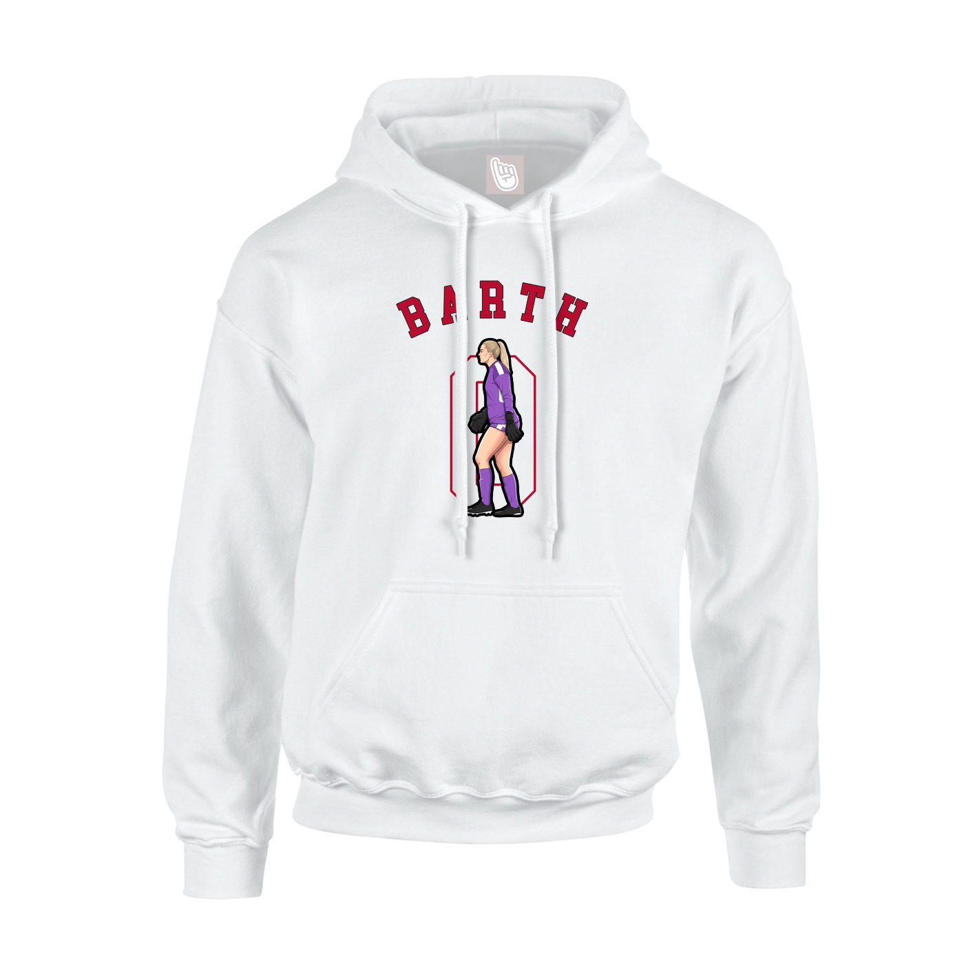 Youth Hoodie — Shirsey Arch in White