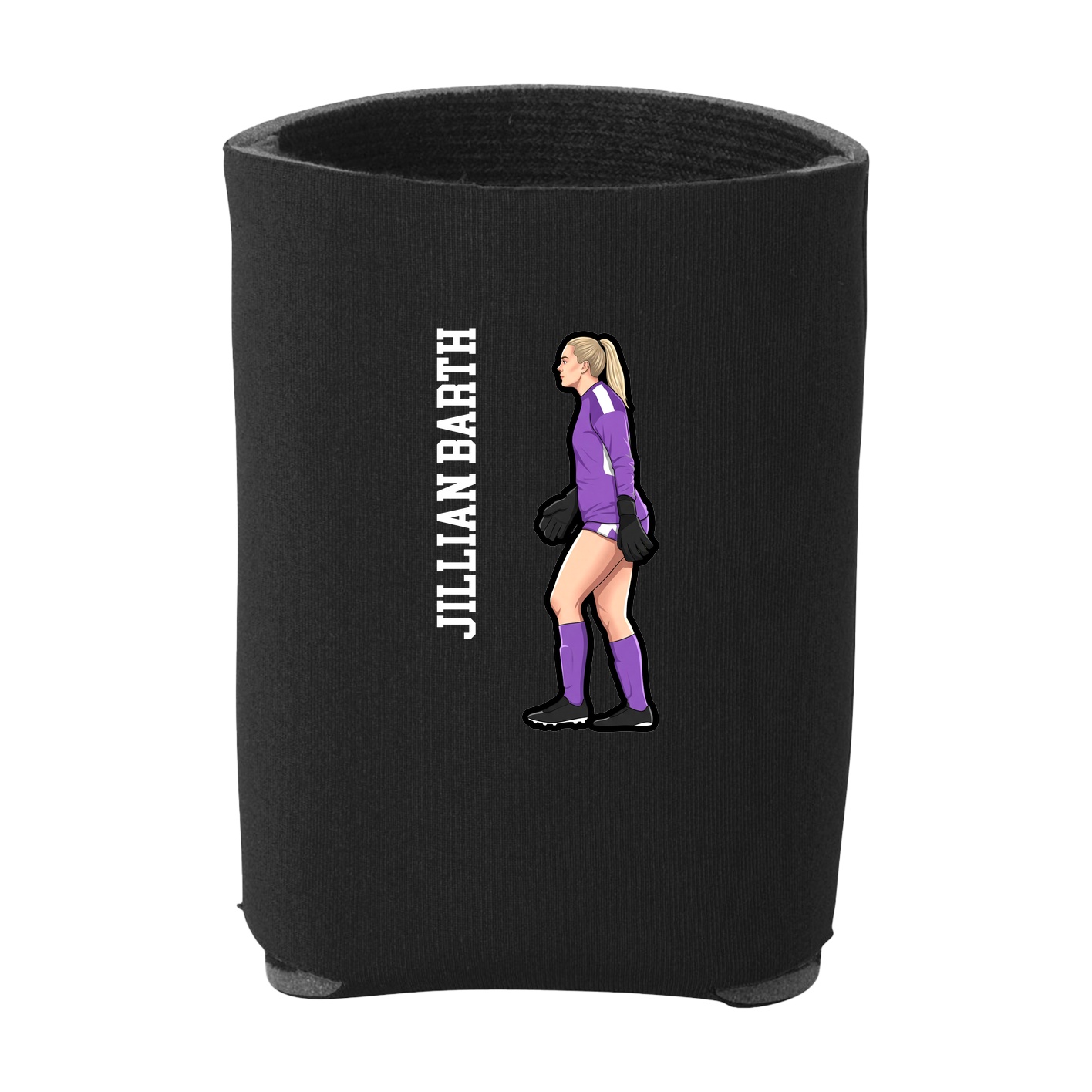 Can Holder — Name Vertical in Black
