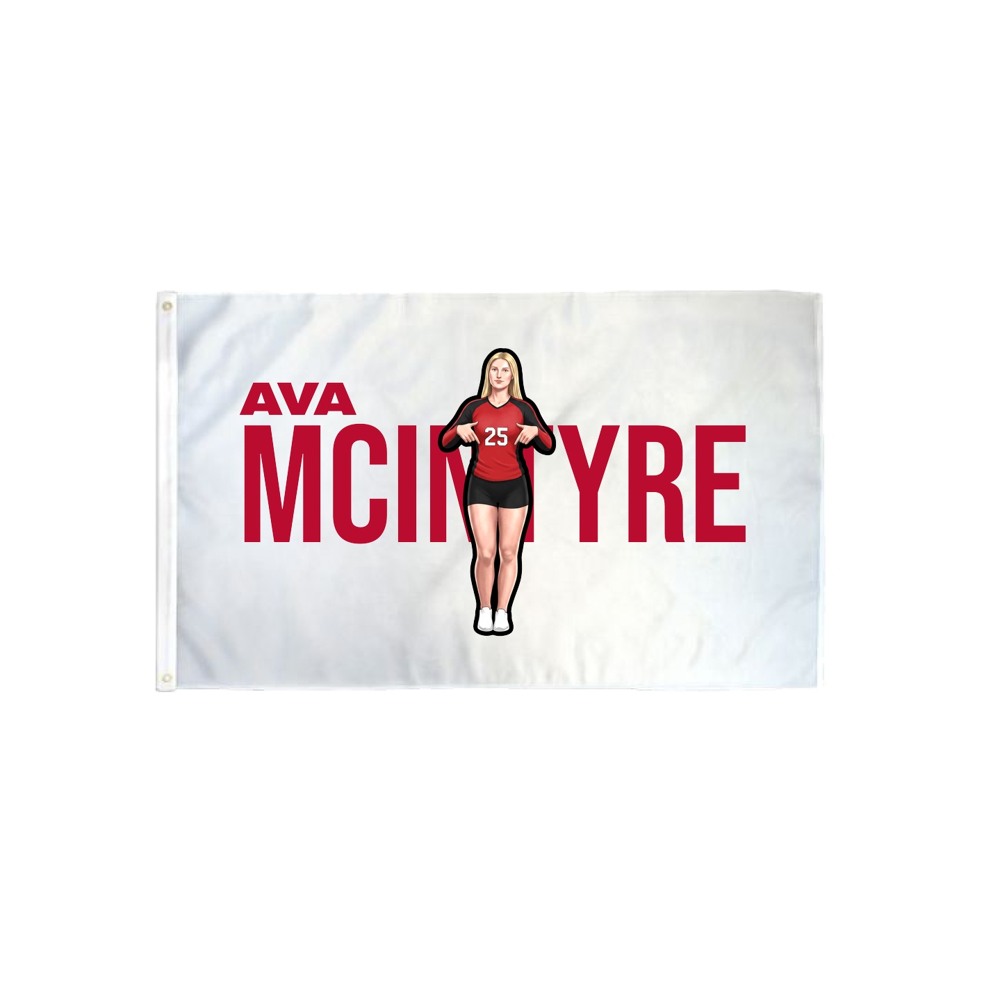 3x5 Flag — Player Name in Classic