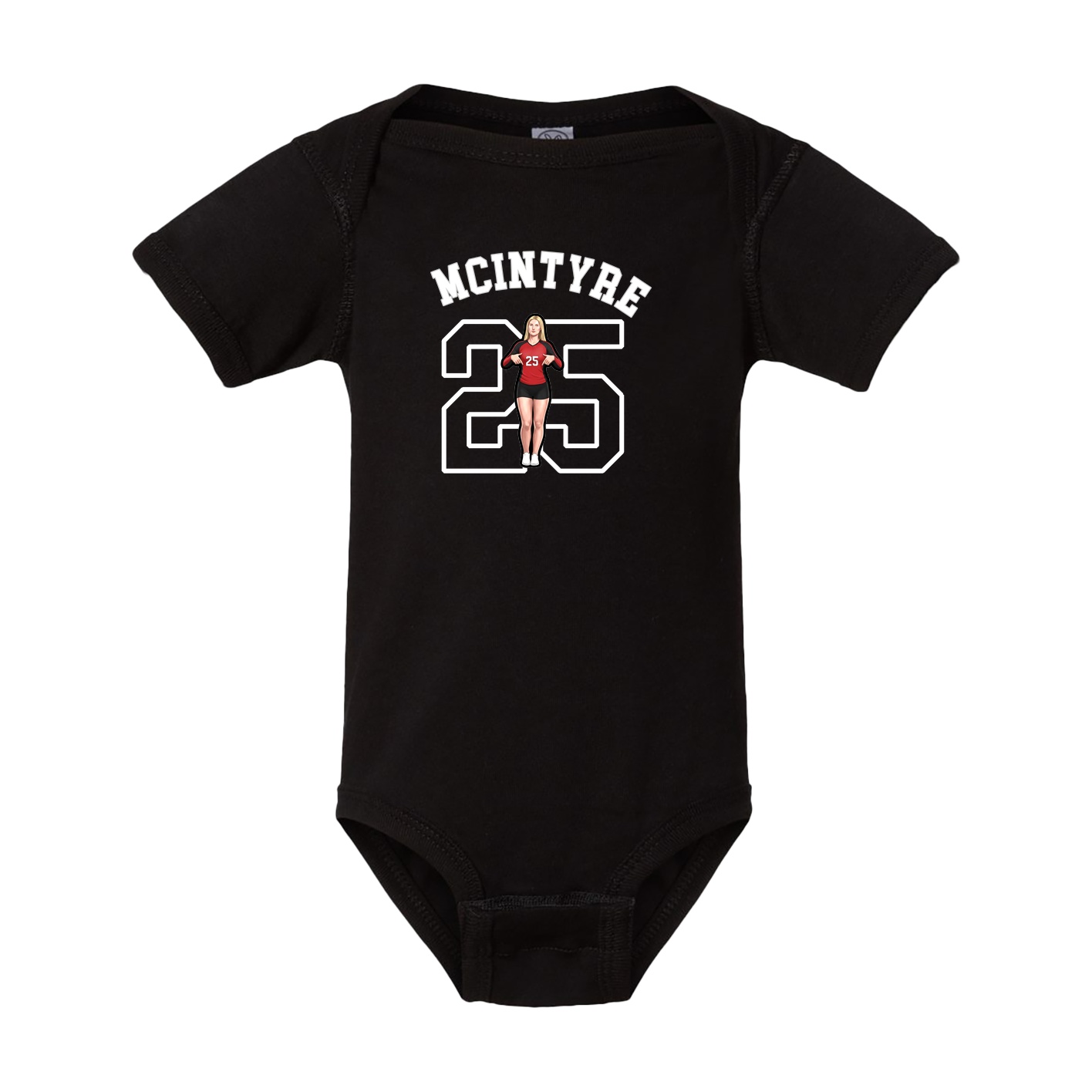 Baby Onesie — Shirsey Arch in Black