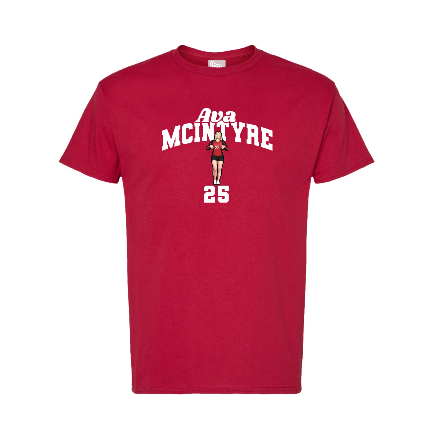 Tee — Signature Arch in Crimson