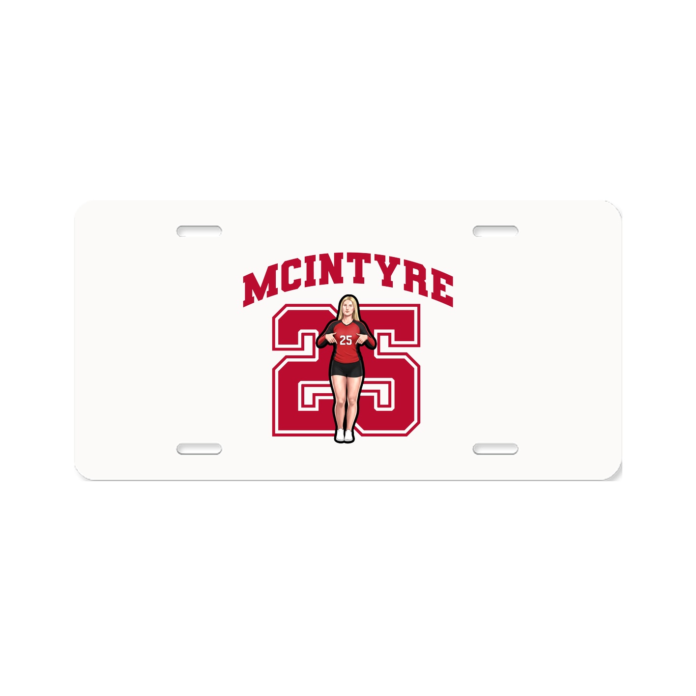License Plate — Number in Classic