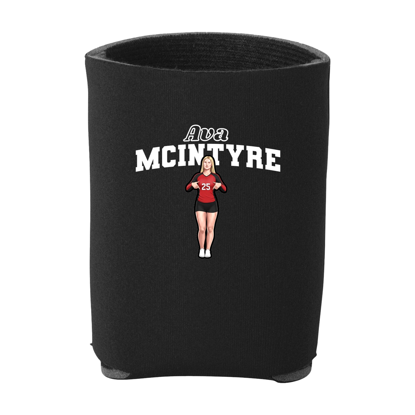 Can Holder — Name Arch in Black