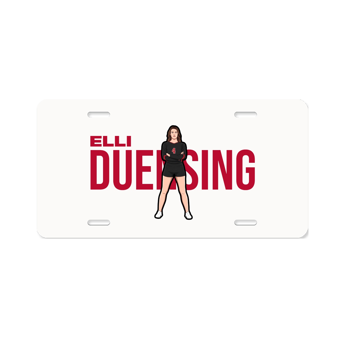 License Plate — Player Name in Classic