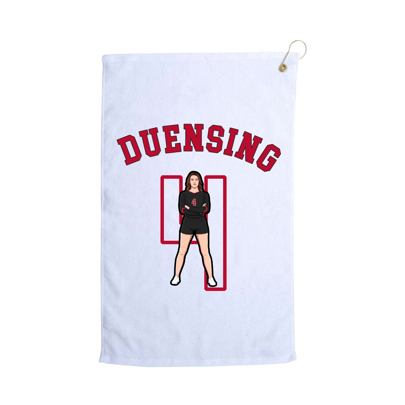 Golf Towel — Shirsey Arch in White