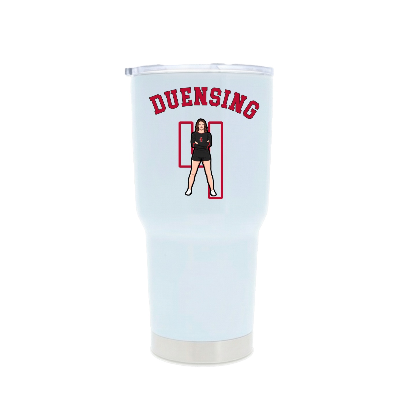 30oz Stainless Steel Tumbler — Shirsey Arch in White