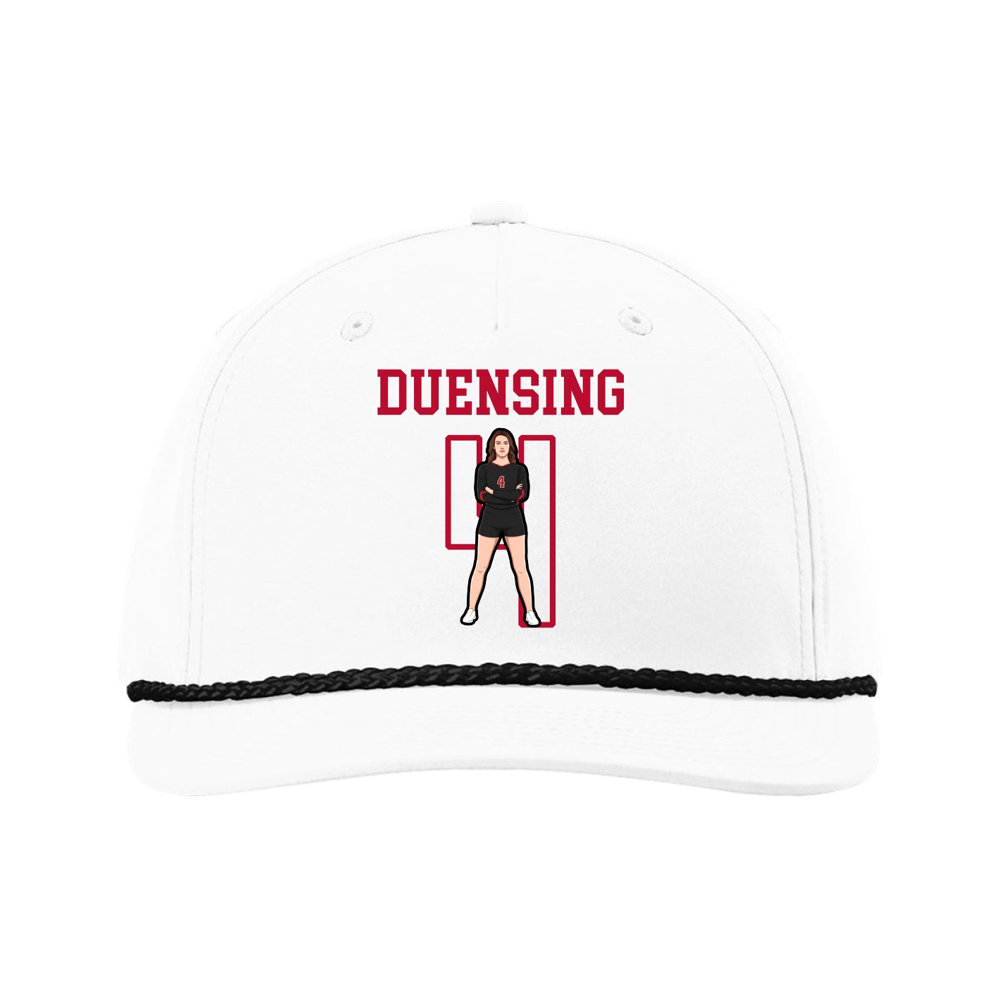 Five-Panel Classic Rope Cap — Shirsey in White