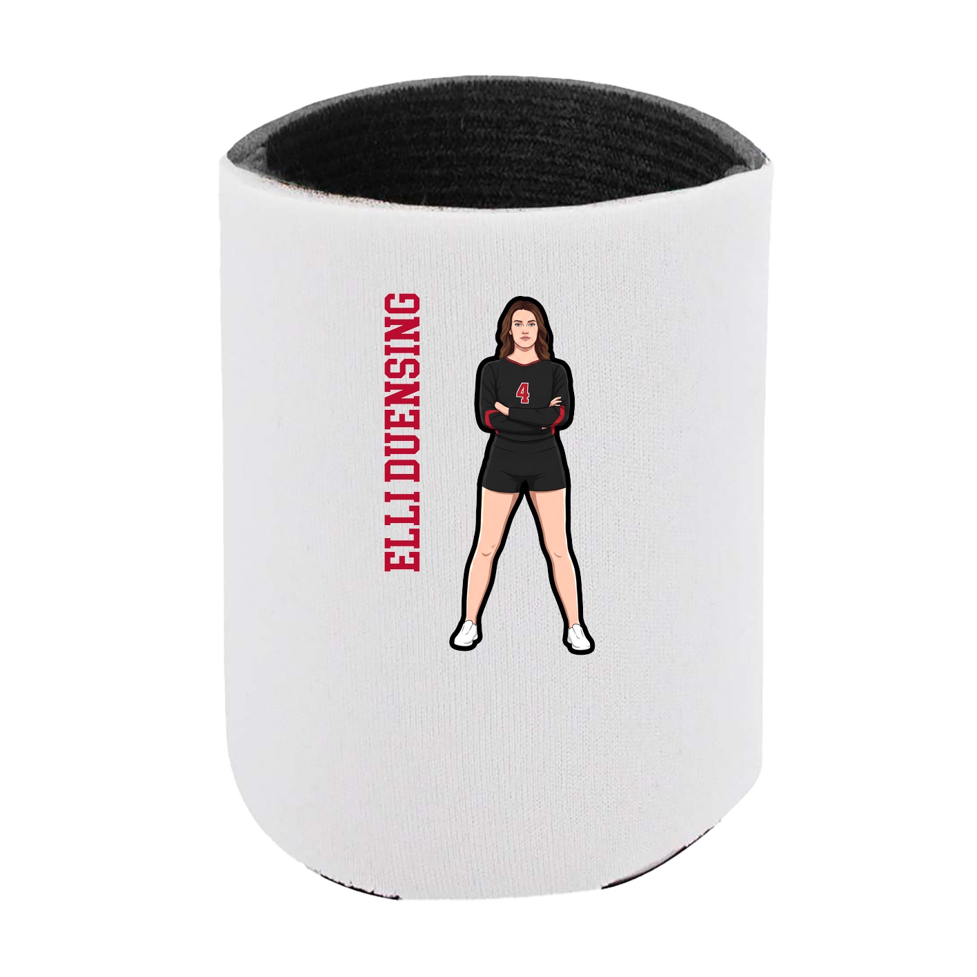 Can Holder — Name Vertical in White