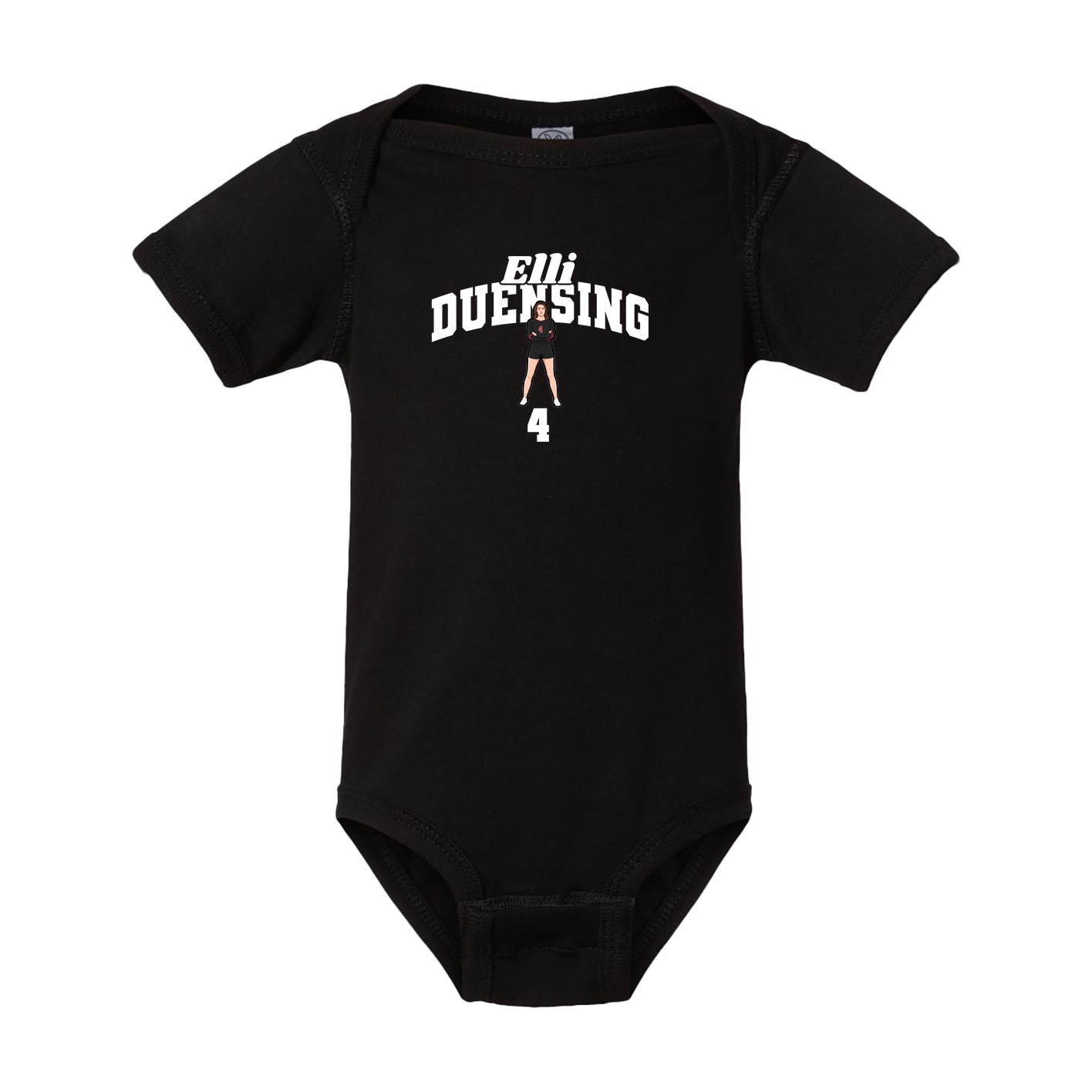 Baby Onesie — Signature Arch in Black