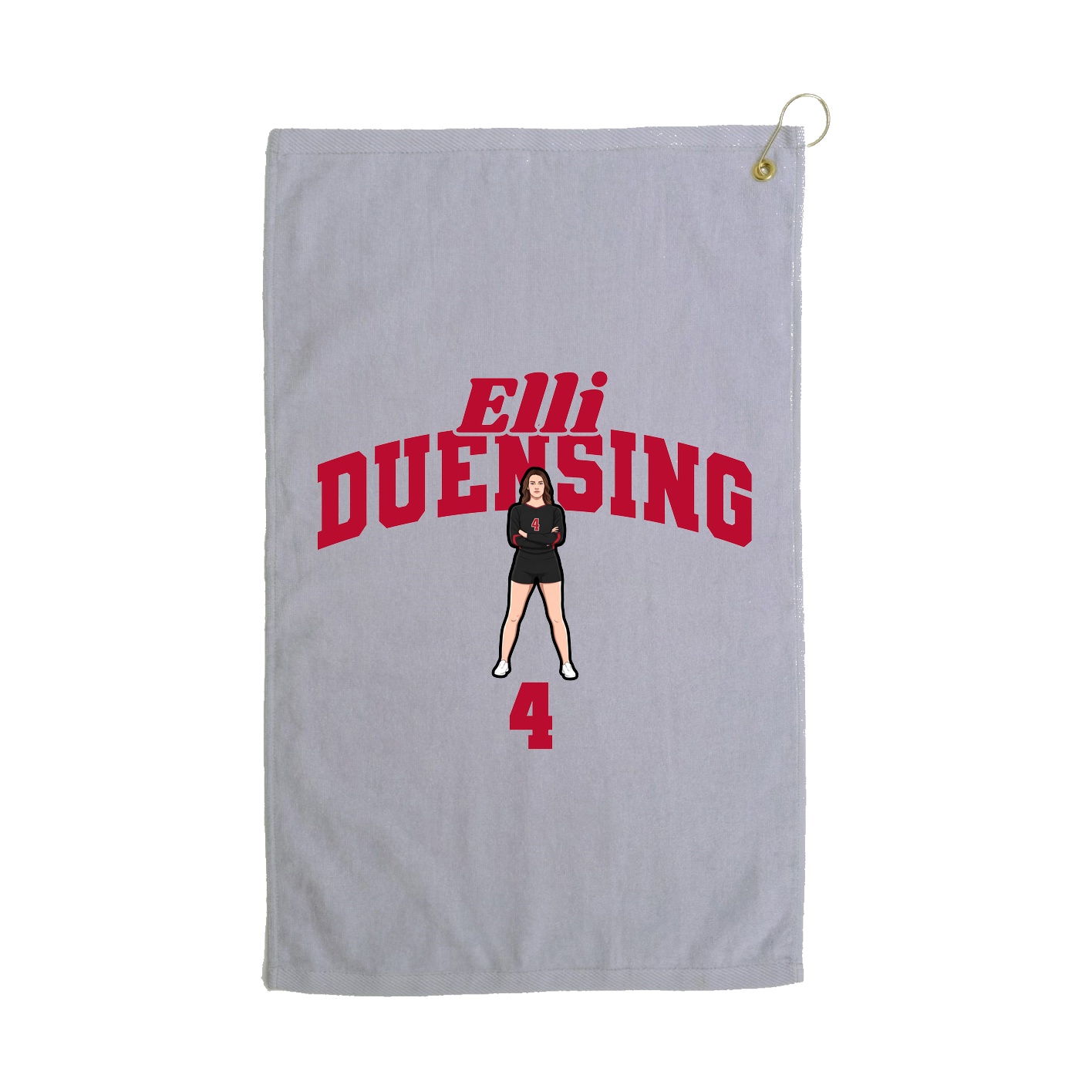 Golf Towel — Signature Arch in Grey