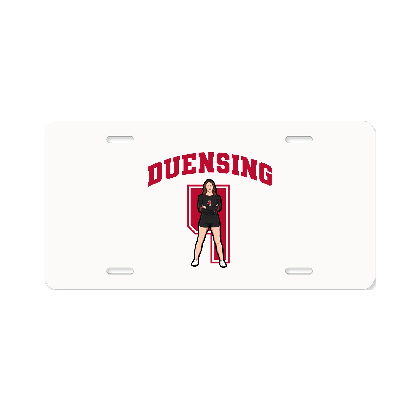 License Plate — Number in Classic