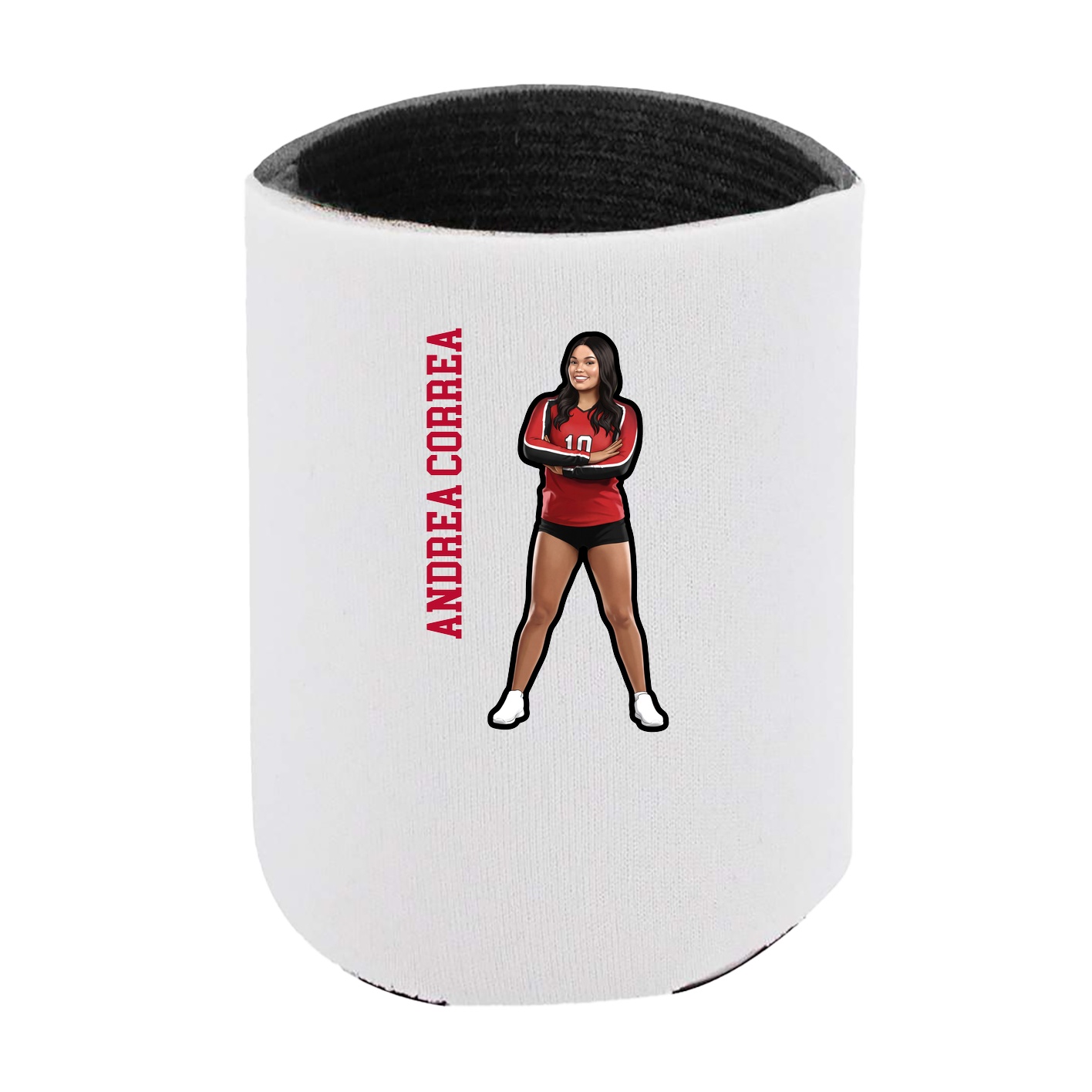 Can Holder — Name Vertical in White